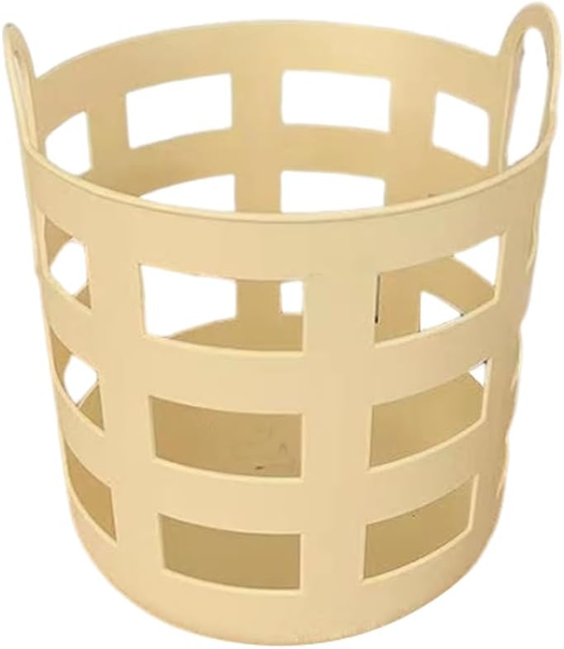 BESTOYARD Small Dirty Laundry Storage Basket Hollow-Out Plastic Organizer Lightweight Multi-Use Clothes Hamper for Home and Dorm Room
