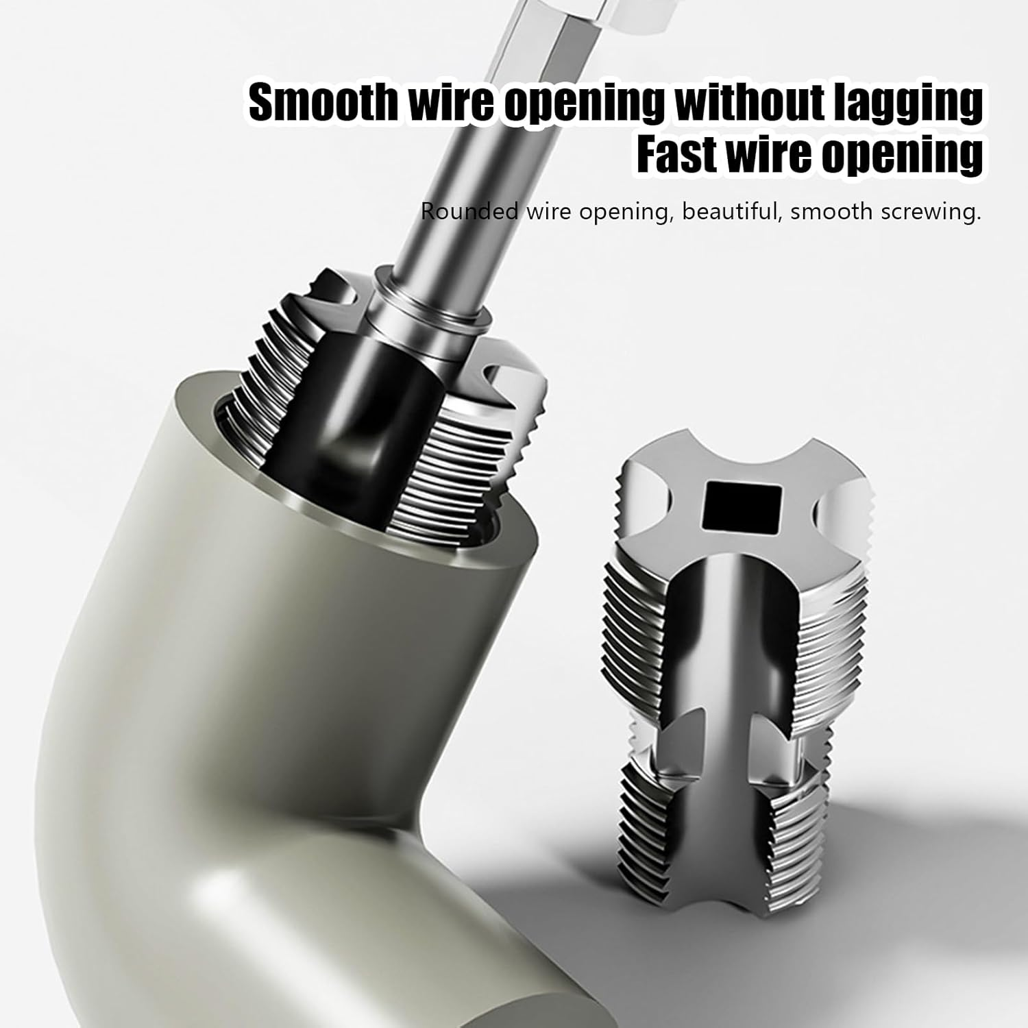 Pipe Threading Tool,Home Plumbing Repair - Industrial Automotive Use Pipe Threading Tool Set with Ergonomic Handle for Plumbing Repair image number 4