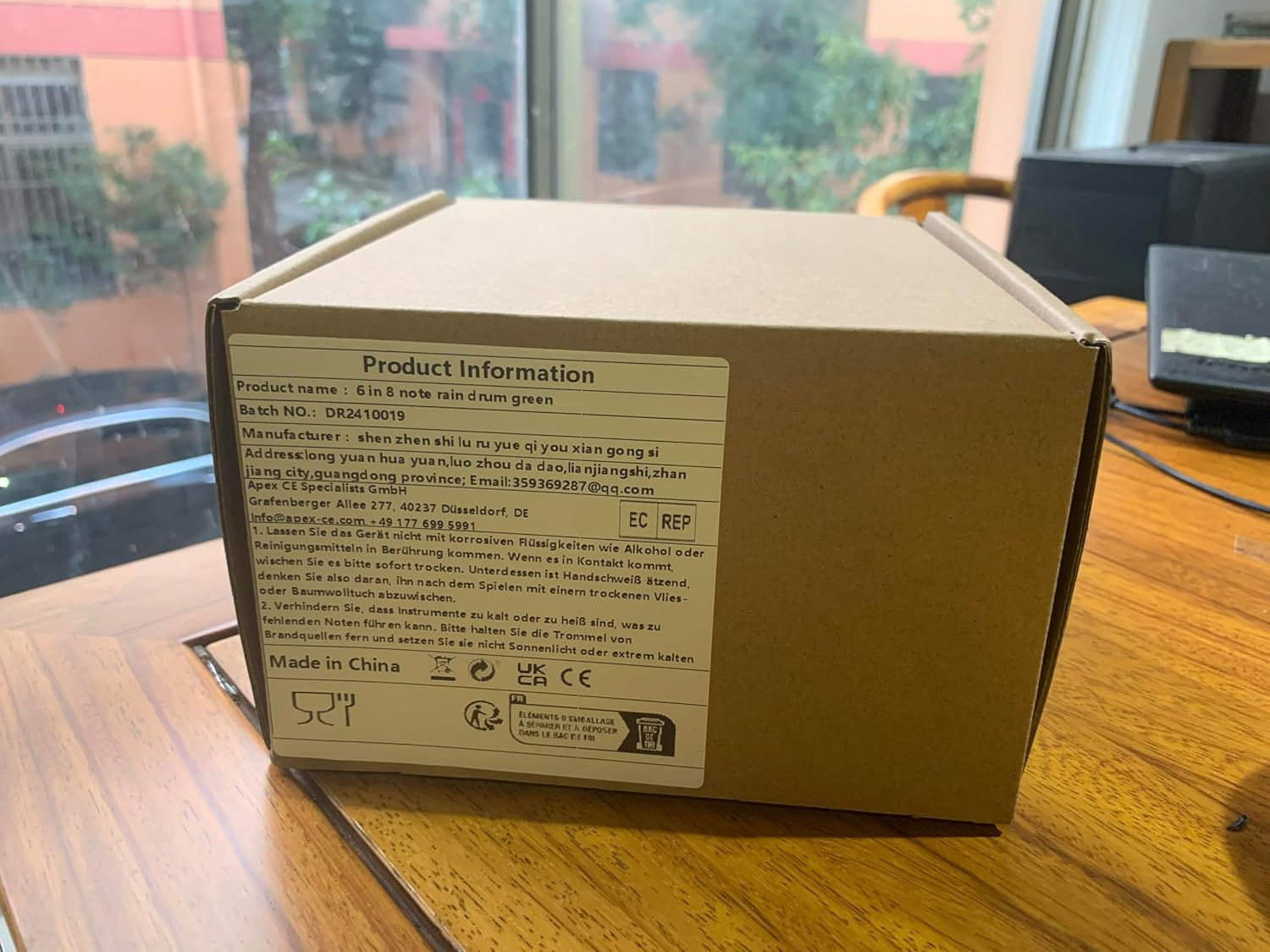 Steel Tongue Drum 13 in 15 Notes Tongue Drum, D Major, Outdoor Rain Drum with Carry Bag, Music Book and Hand Drumsticks (Green) - Blue image number 6