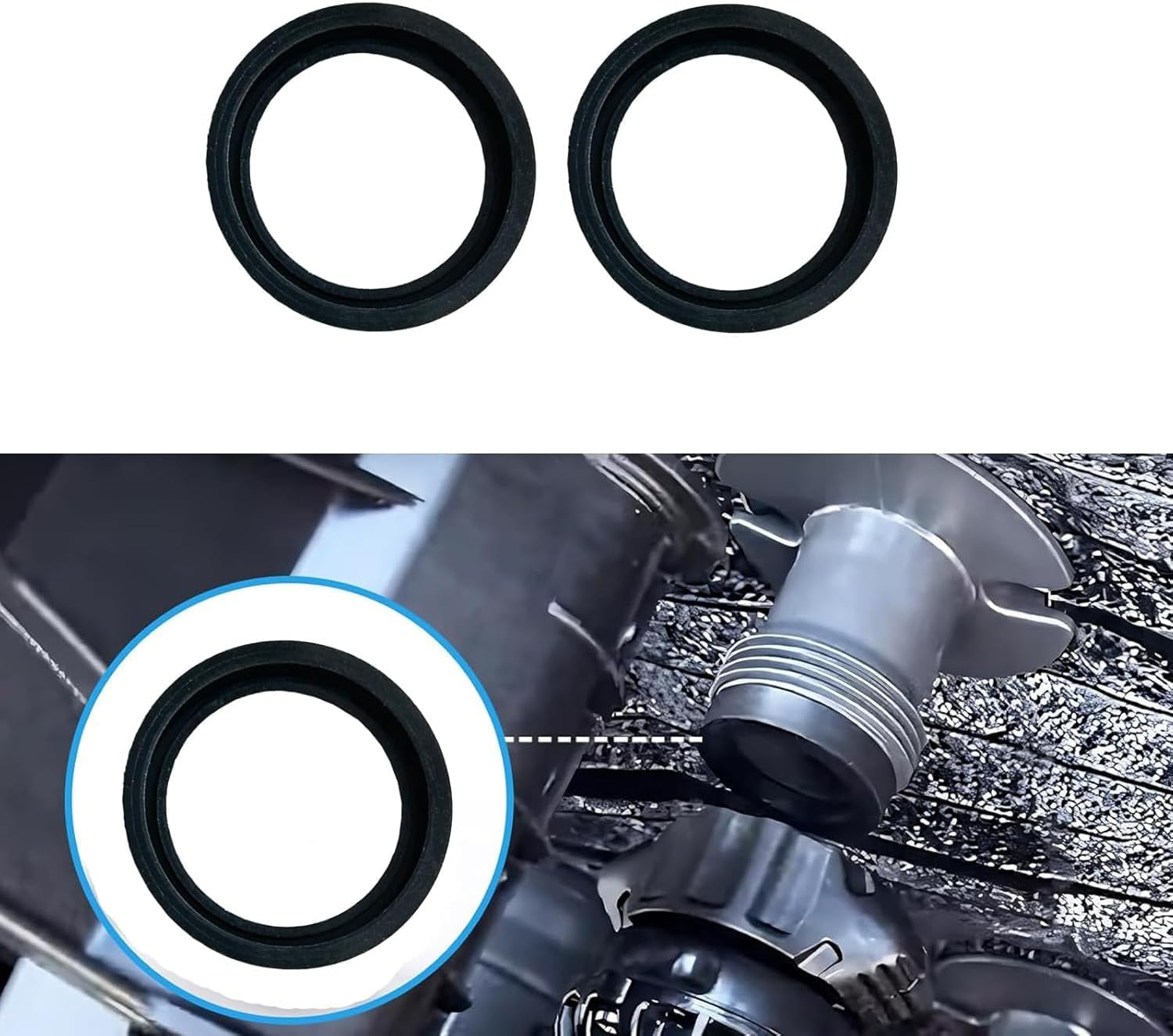 2Pcs Inlet & Outlet Seal Set for Intex Pure Spa, Gasket between Connectors, Seals Gaskets for Simple Spa 11699 Ensure Seamless Water Flow Silicone Hot Tub Pool Spa Connector Seals for Leak Prevention