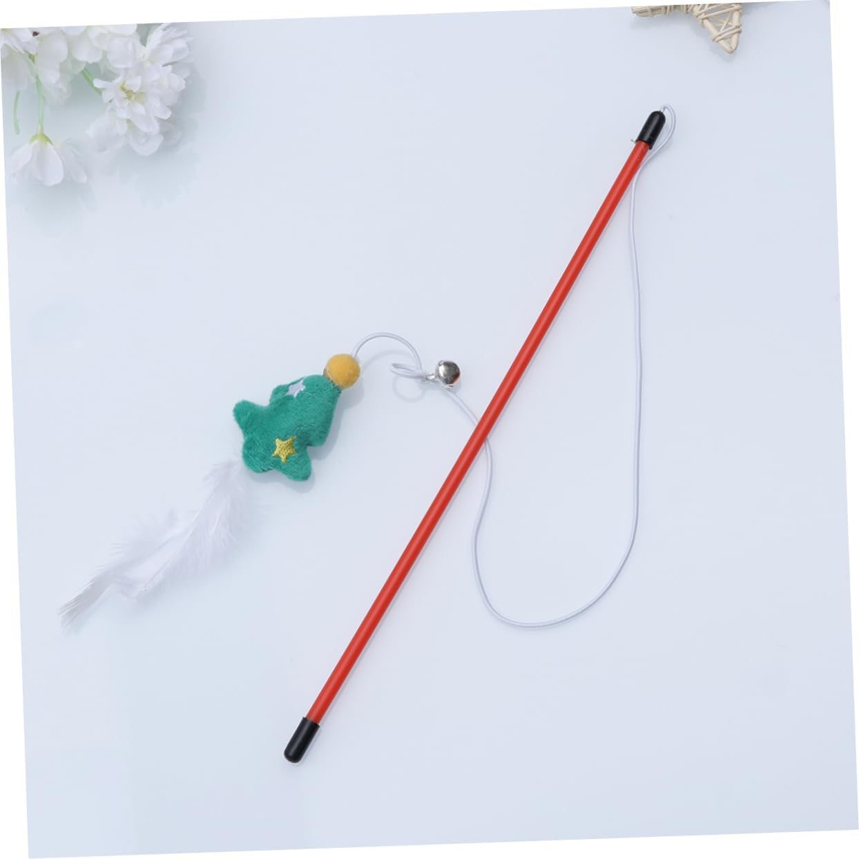 Beaupretty Pack of 3 Interactive Cat Teaser Wand Christmas Cat Interactive Toy Cat Toy Christmas Cat Teaser Toy Christmas Cat Teaser image number 1