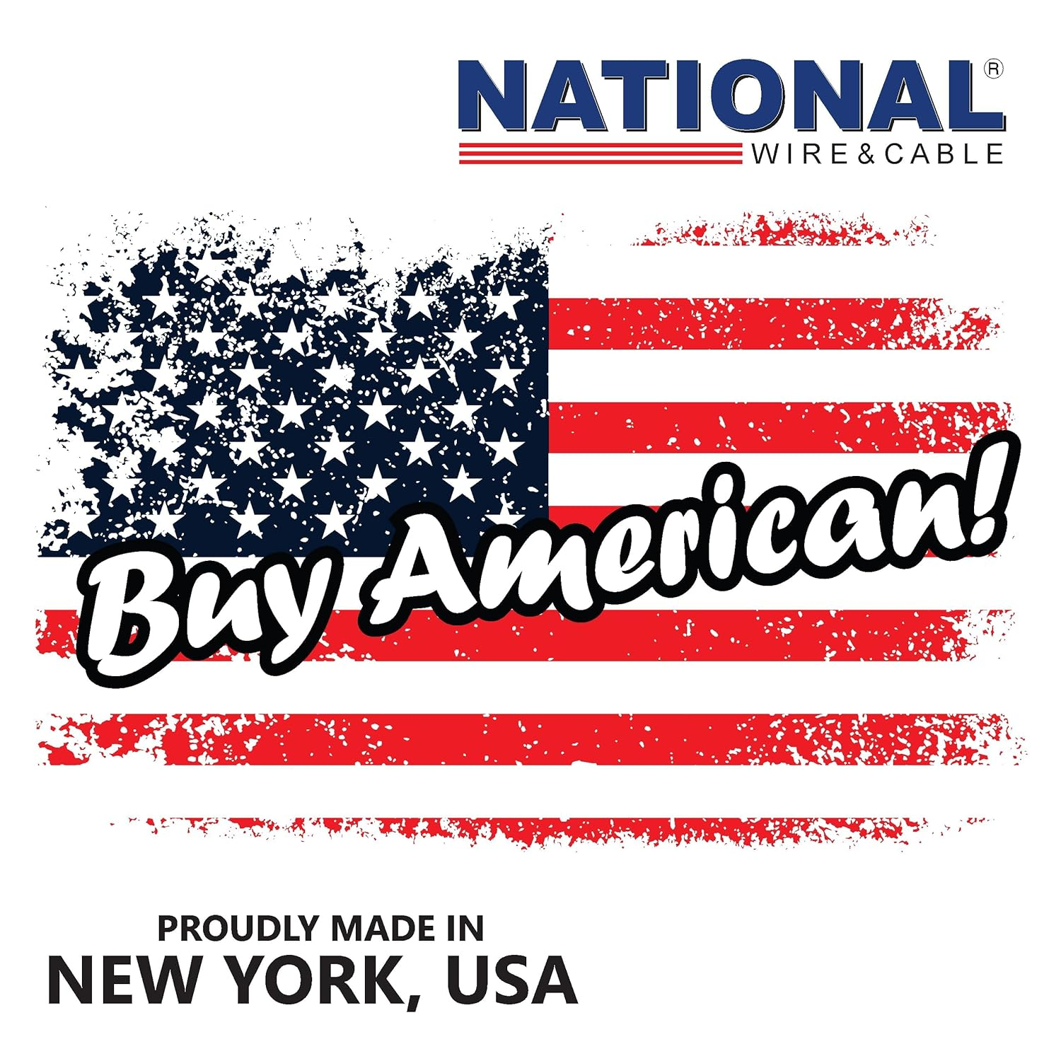 NATIONAL Wire&Cable - 14/2 Audiophile Speaker Wire (200 Feet) 14AWG Gauge - Made in USA - in Wall Audio Speaker Wire Cable/Cl Rated/Etl Listed / 2 Conductors - OFC Oxygen-Free Copper, White 200Ft image number 6