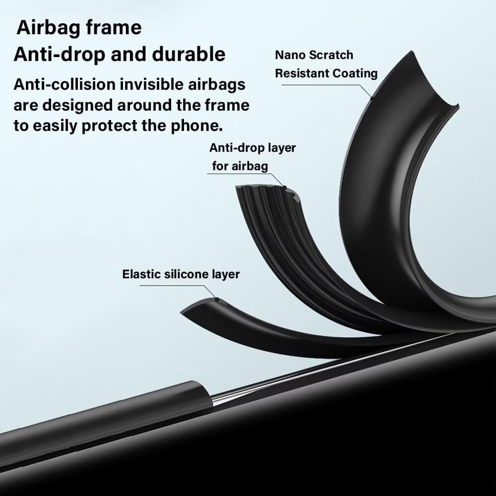 HONLEN Case for Motorola Moto Razr 50 Ultra (6.9 Inches) Business Phone Case Leather with Back Kevlar image number 4