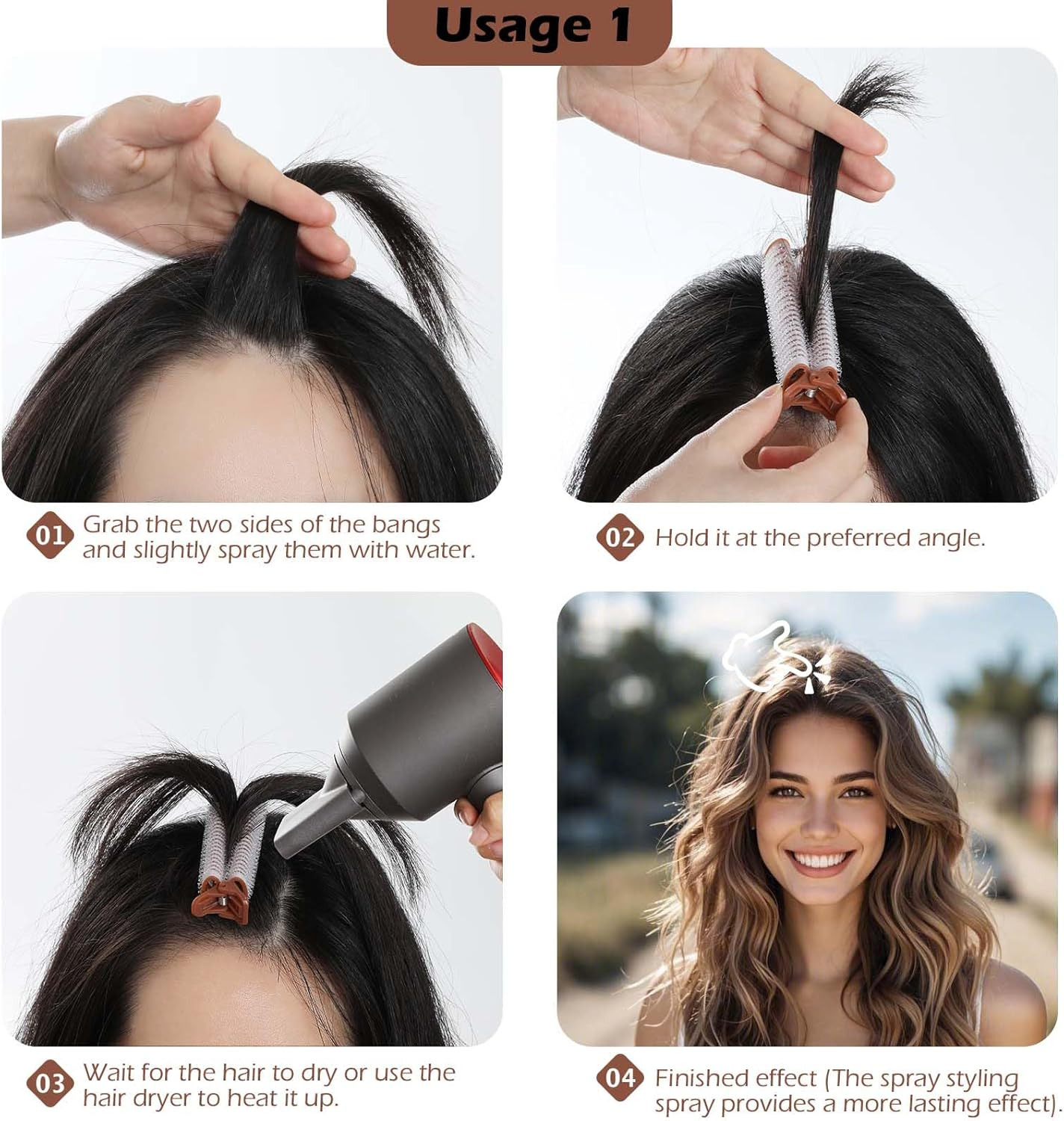 2Pcs Root Lift Curl Clips，Geeric Hair Curlers Rollers Set Instant Hair Volumizing Clip Roller for Volume Heatless Hairdressing Tools for Long Hair Medium and Short Hair image number 1