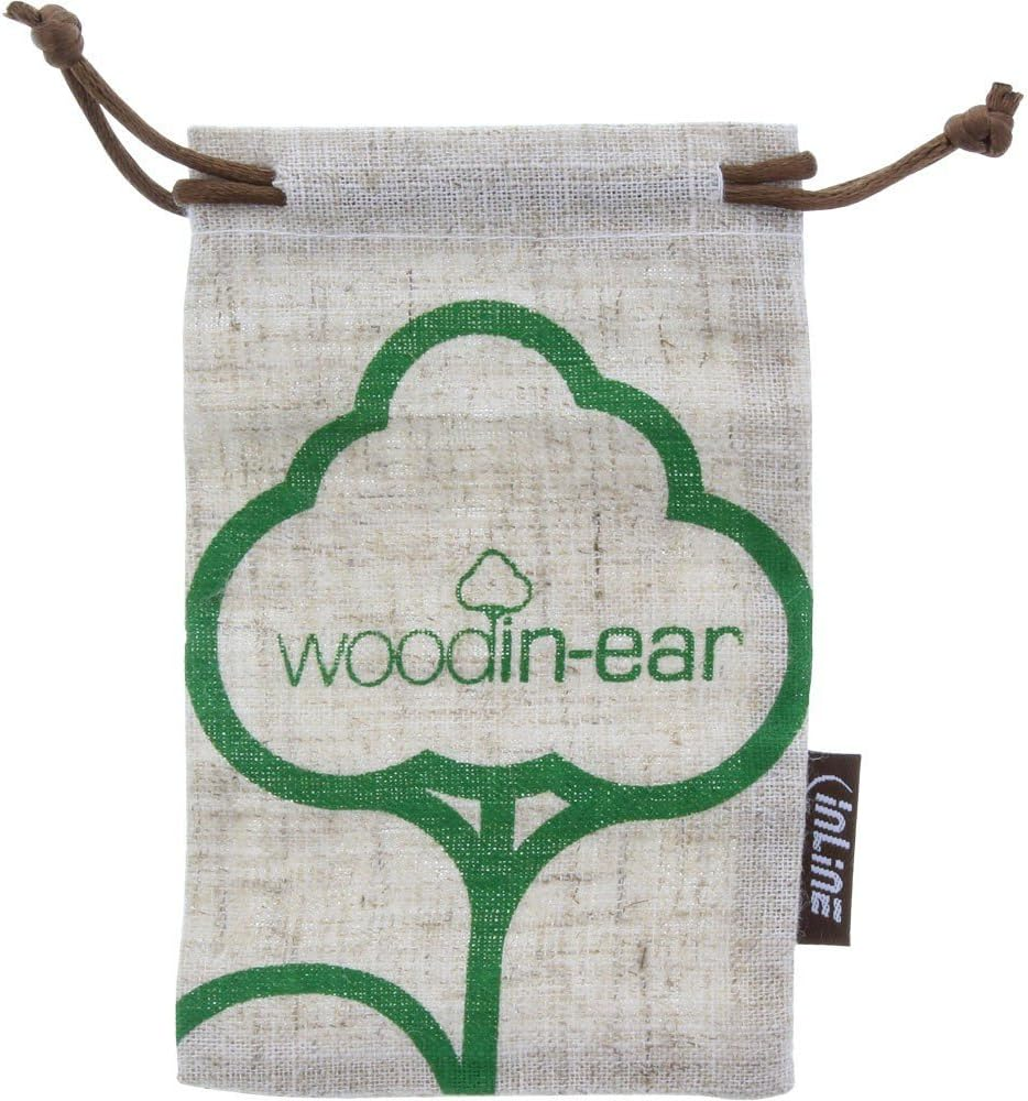 Inline 55357 WOODIN In-Ear Headset with Cable Microphone/Function Button Walnut