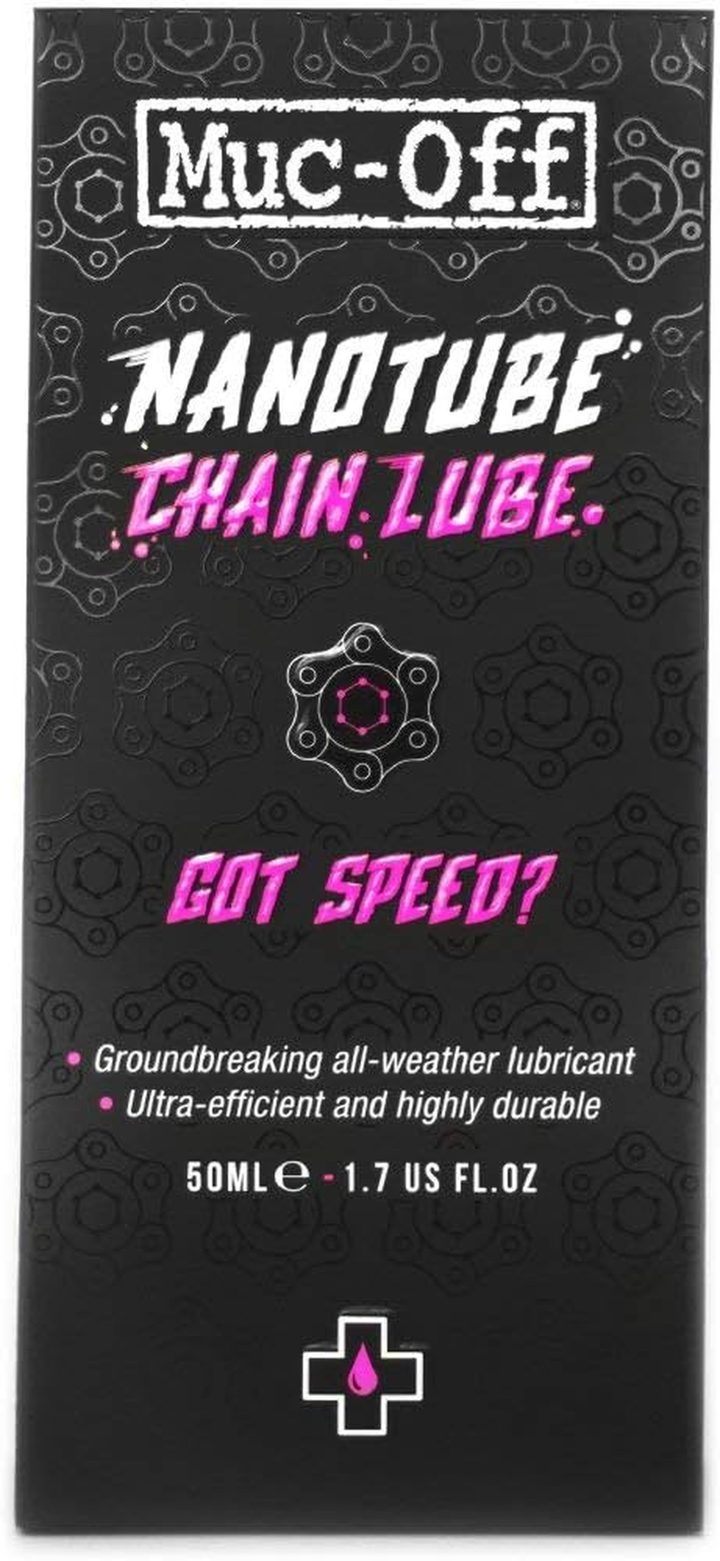 Muc-Off Nanotube Chain Lube, 50 Millilitres - Ultra-Efficient and Highly Durable Bike Chain Lubricant - for Racing Performance in All Weather image number 2