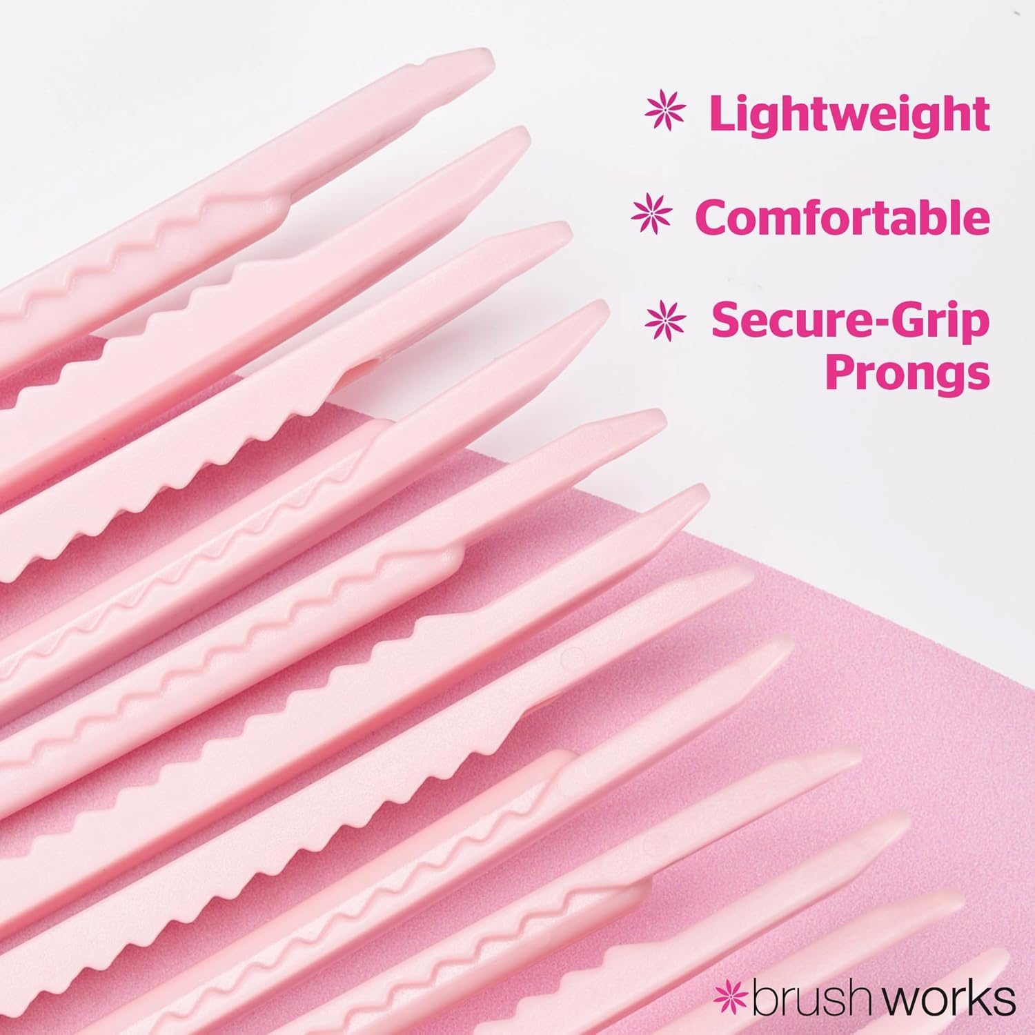 Brushworks Volumizing Hair Clips - Pack of 2, Create Instant Lift and Volume for Fine and Flat Hair, Perfect for Air Drying or Blow Drying, Secure Grip Tines, Lightweight and Easy to Use image number 4
