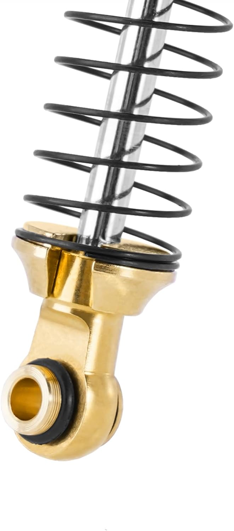 INJORA Brass & Aluminium 59Mm Shocks- Long Threaded Shock Absorber Oil Damper for TRX4M 1/18 RC Crawler Upgrade image number 4