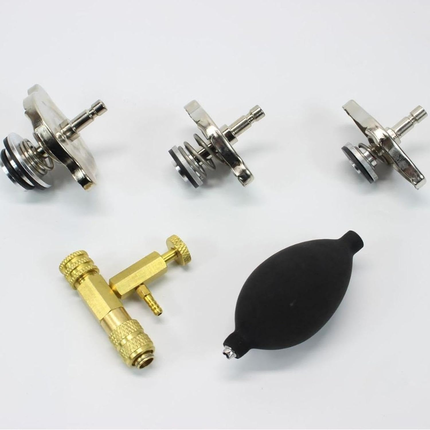 Jicsuxi CO2 Leak Detector Head Gasket Leak Tester Automotive Tools Tractors Excavators with 3 Bayonet Adapters Combustion Leak Tester image number 5