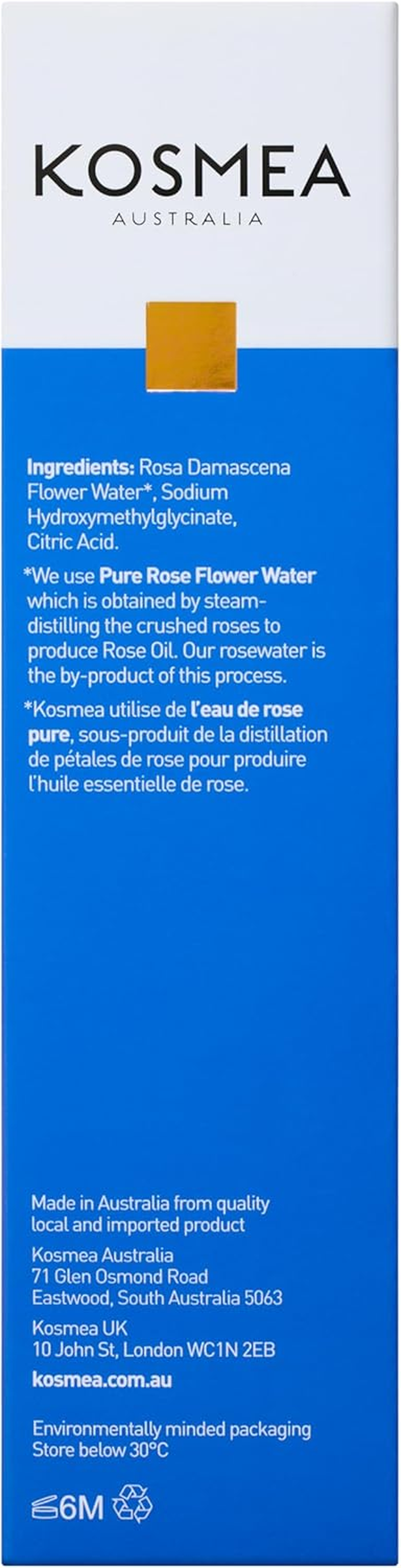 Kosmea Hydrating Rosewater Mist 150Ml - a Refreshing Facial Mist to Assist with Hydration and Toning of the Skin image number 2