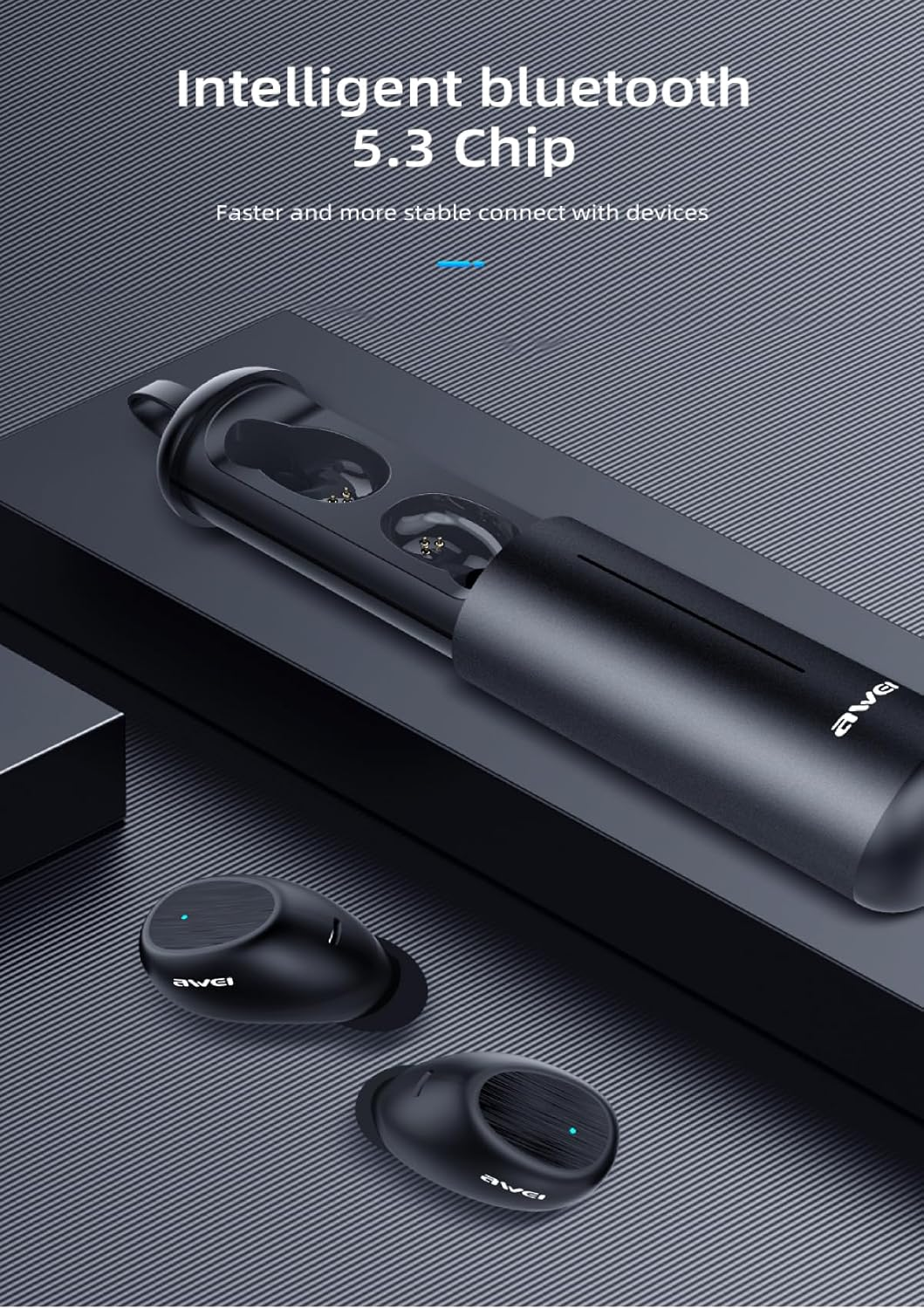 AWEI Słuchawki T55 TWS (AWEI017BLK) image number 5