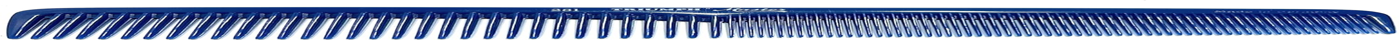 Hercules S&auml;gemann Triumph Master 281 Hair Cutting Comb Approx. 18 Cm 7 Inches Coarse + Fine Hair Comb Blue (281 Bl) image number 1