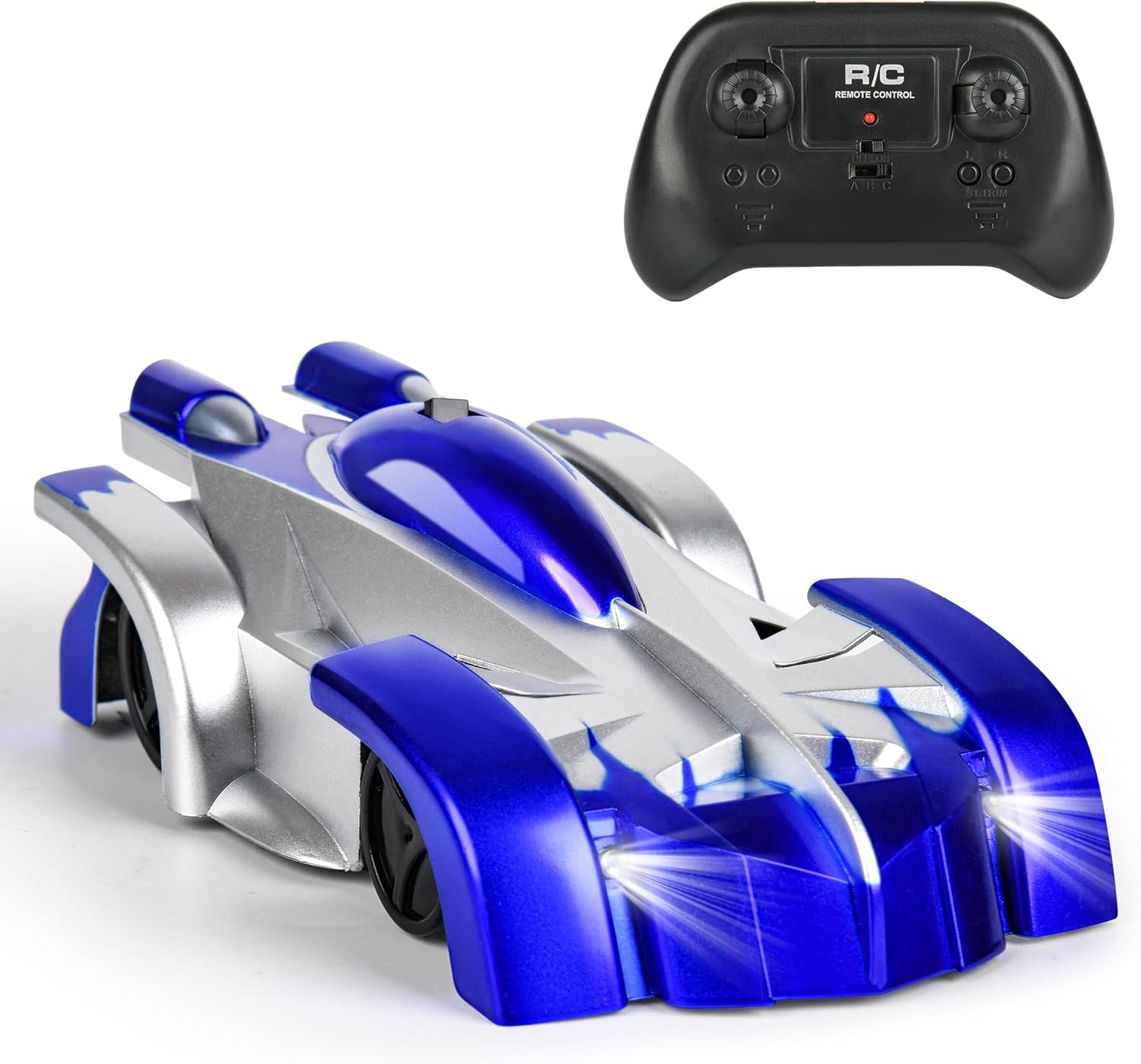 Rechargeable Wall Climbing RC Car with 360&deg; Stunt Rotation and LED Headlights - Perfect Boys' Toy for Ages 3+ | Ideal Christmas & Birthday Gift image number 3