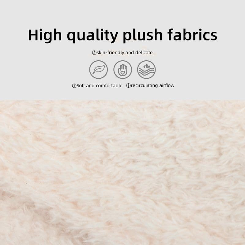 2Pcs Car Seat Shoulder Strap Pads, Seat Belt Cover Pad with Cute Bear Seat Belt Cushion for Adults/Women More Comfortable Driving, Universal Car Seat Strap Covers for Bag Backpack Strap