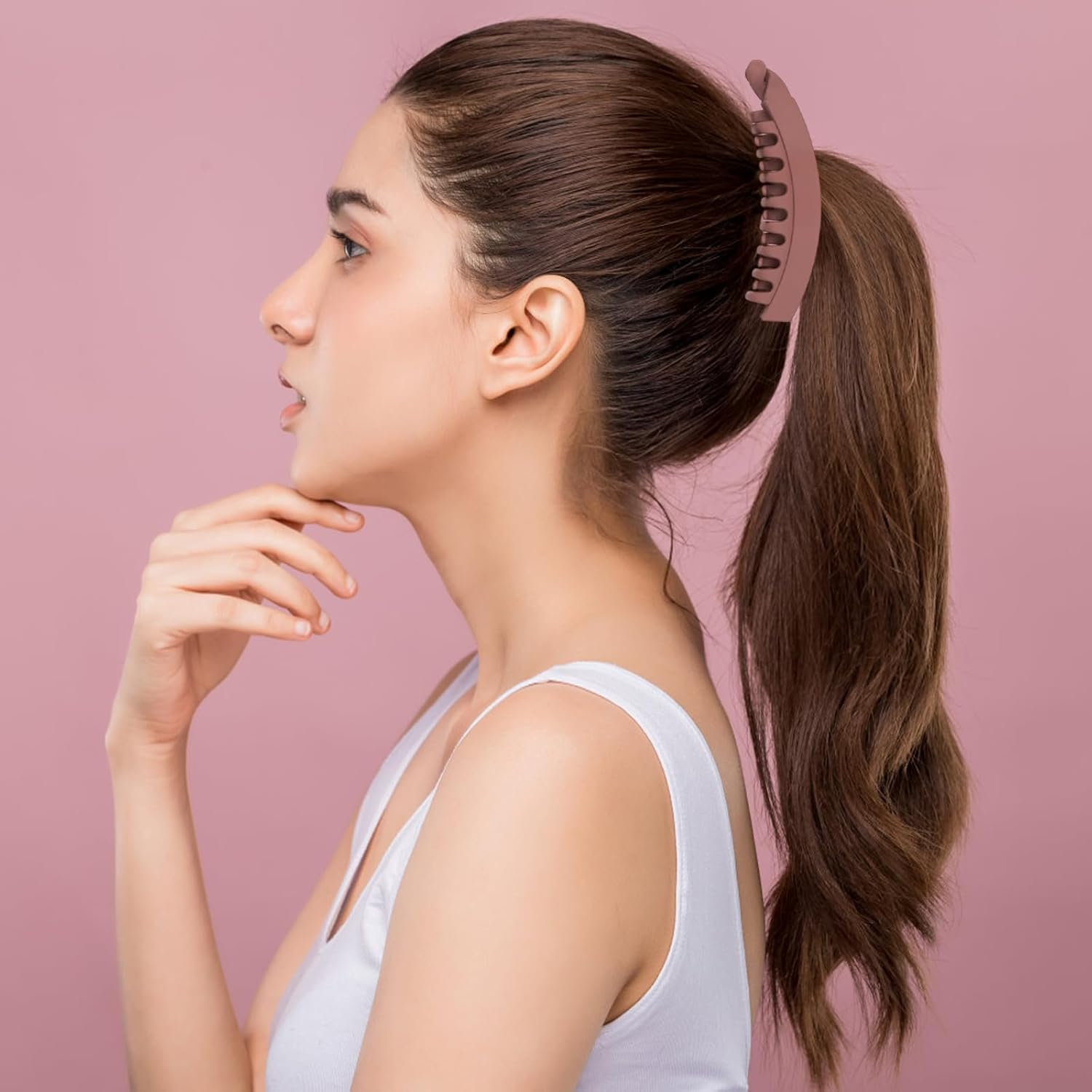 Banana Clip, Hair Clip, Pack of 10 Banana Clip Hair Women for Thick Thin Hair, Non-Slip Large Hair Clips for Everyday Hairstyles and Special Occasions image number 6