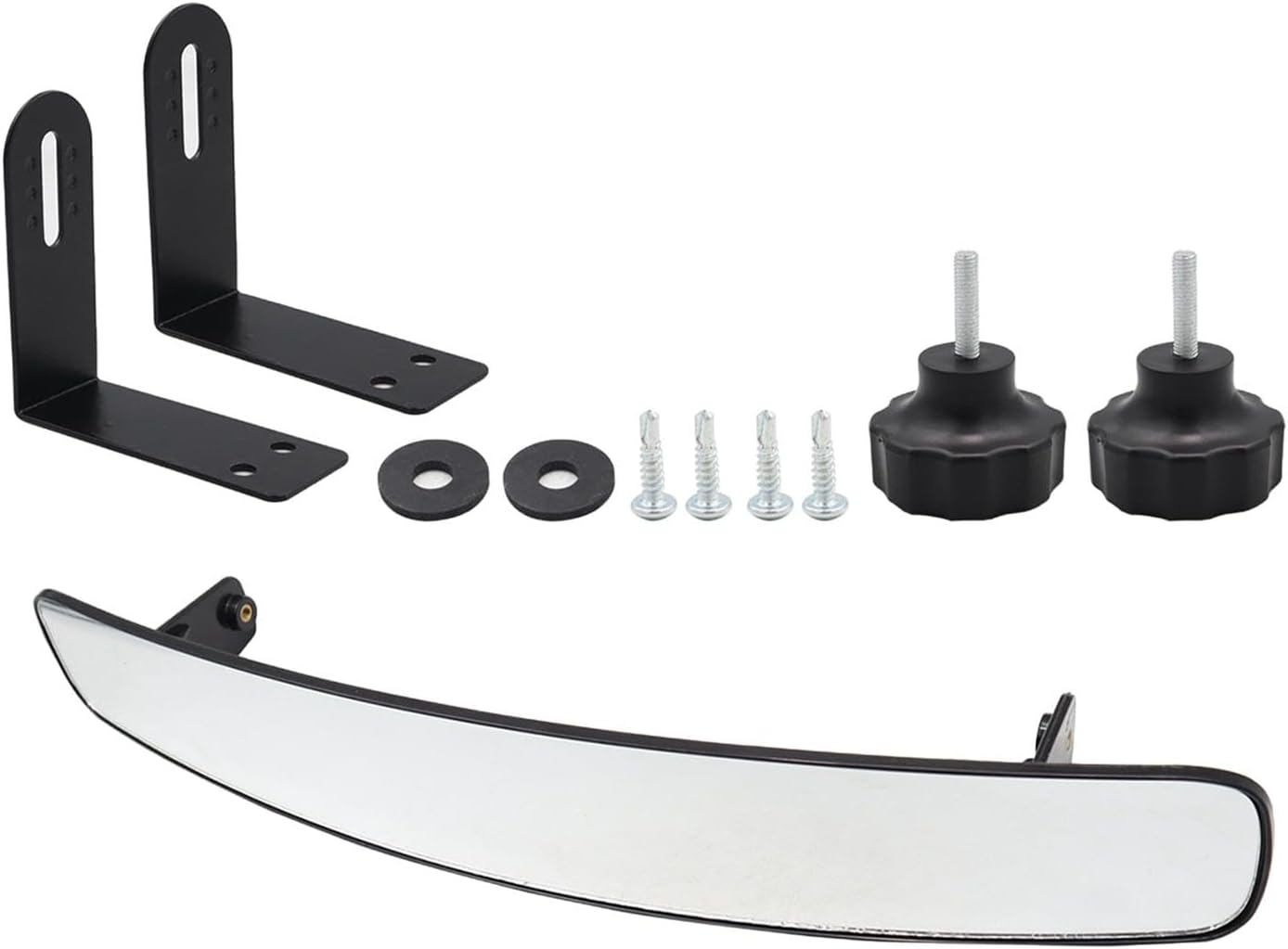 Magideal Golf Cart Rear View Mirror, Convex Golf Cart Mirror, 60X428Mm, Easy to Install,Accessory Assembly,Replaces, Golf Cart Panoramic Rear View Mirror image number 5