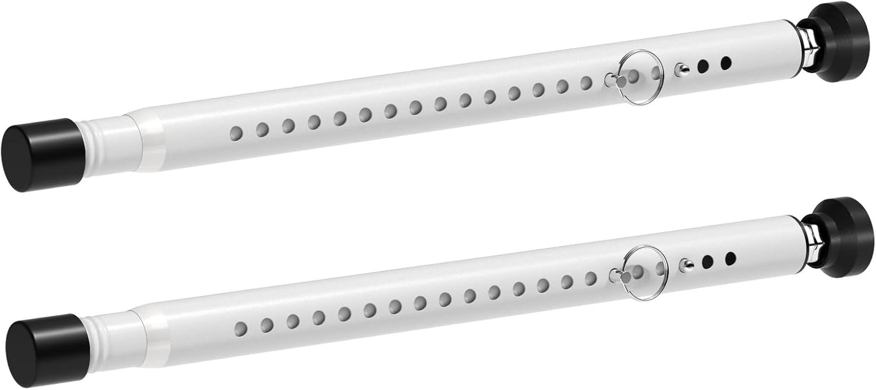 Bsbsbest Sliding Door Security Bar inside 2 Pack Adjustable 18 to 51 Inch Window Security Bar Interior White Window Locks Security up and down Window Bars Security Extendable image number 3