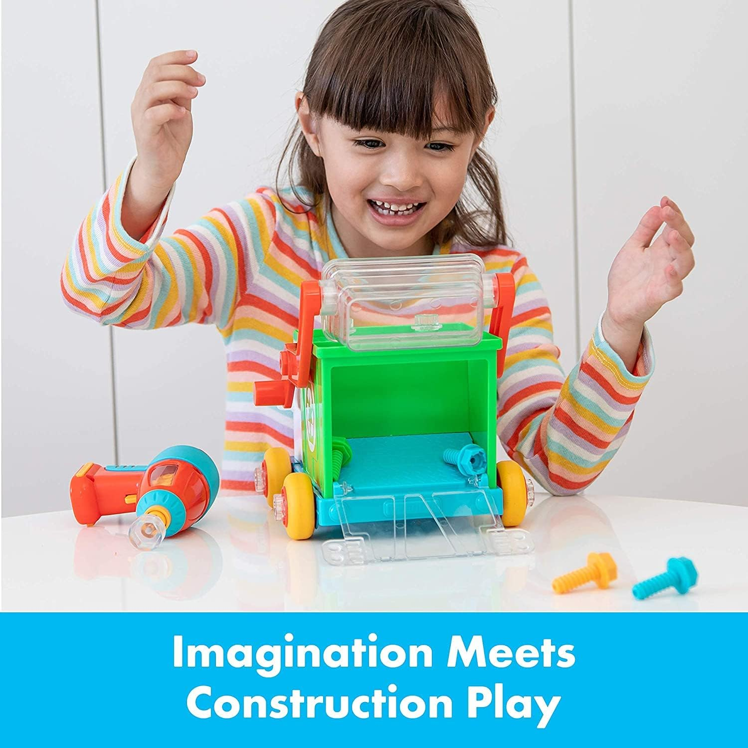 Learning Resources EI-4185 Design & Drill Bolt Buddies Pick-It-Up Truck image number 5