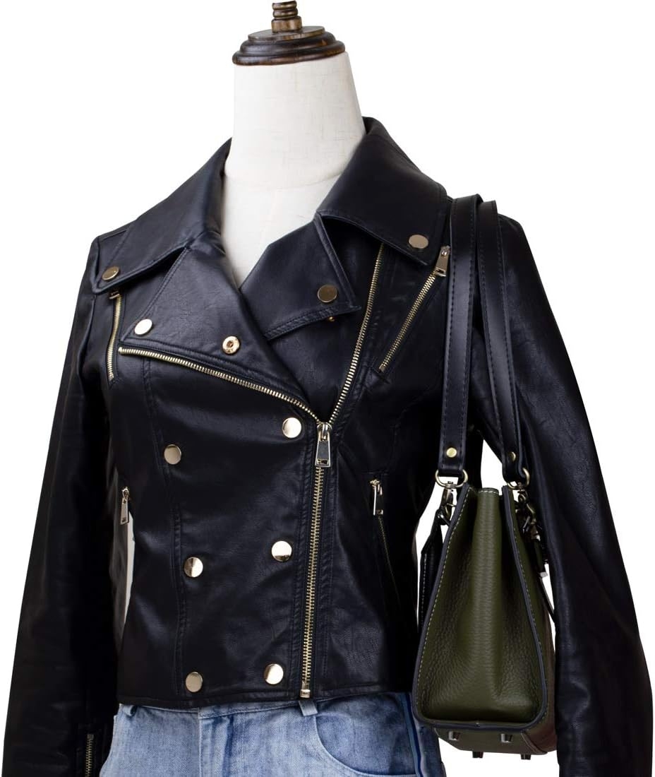 A ALLZEDREAM Genuine Leather Purse Strap Sewing Canvas Replacement Handbag Shoulder Bag 2 Pcs, Black, Medium, Antique - Black image number 2