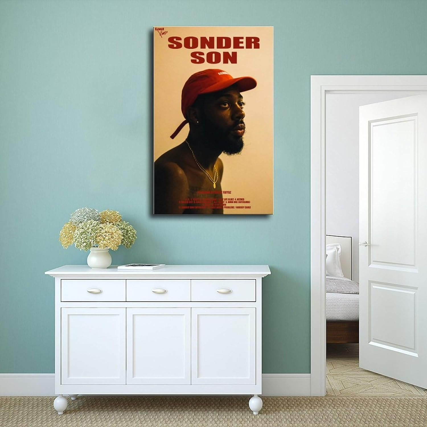 TOBIANG Brent Poster Sonder Son Music Album Cover Signed Limited Edition Canvas Poster Bedroom Decor Office Room Decor Gift Unframe:12X18Inch(30X45Cm) image number 3
