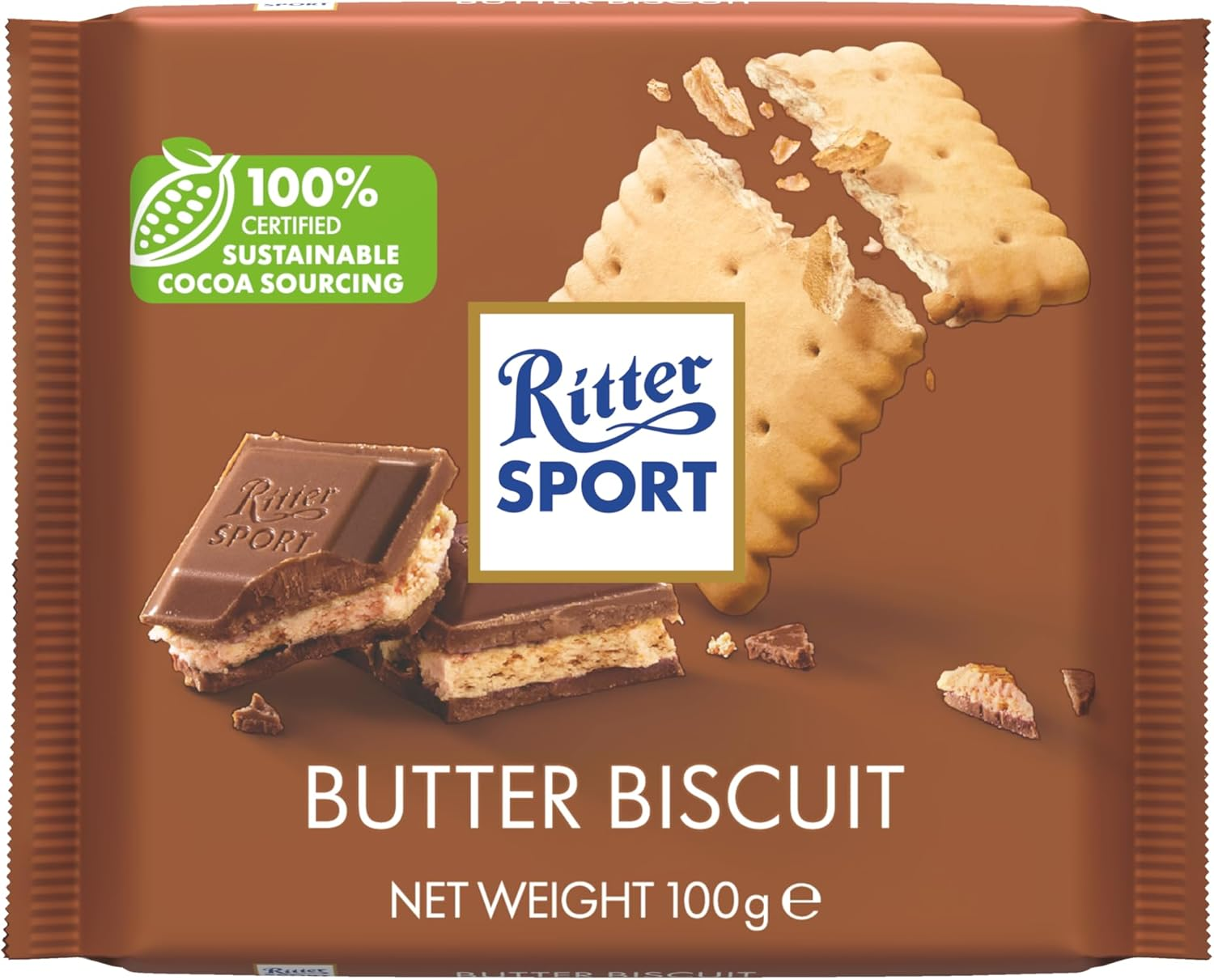 Ritter Sport Butter Biscuit 100 G (Pack of 11) image number 1