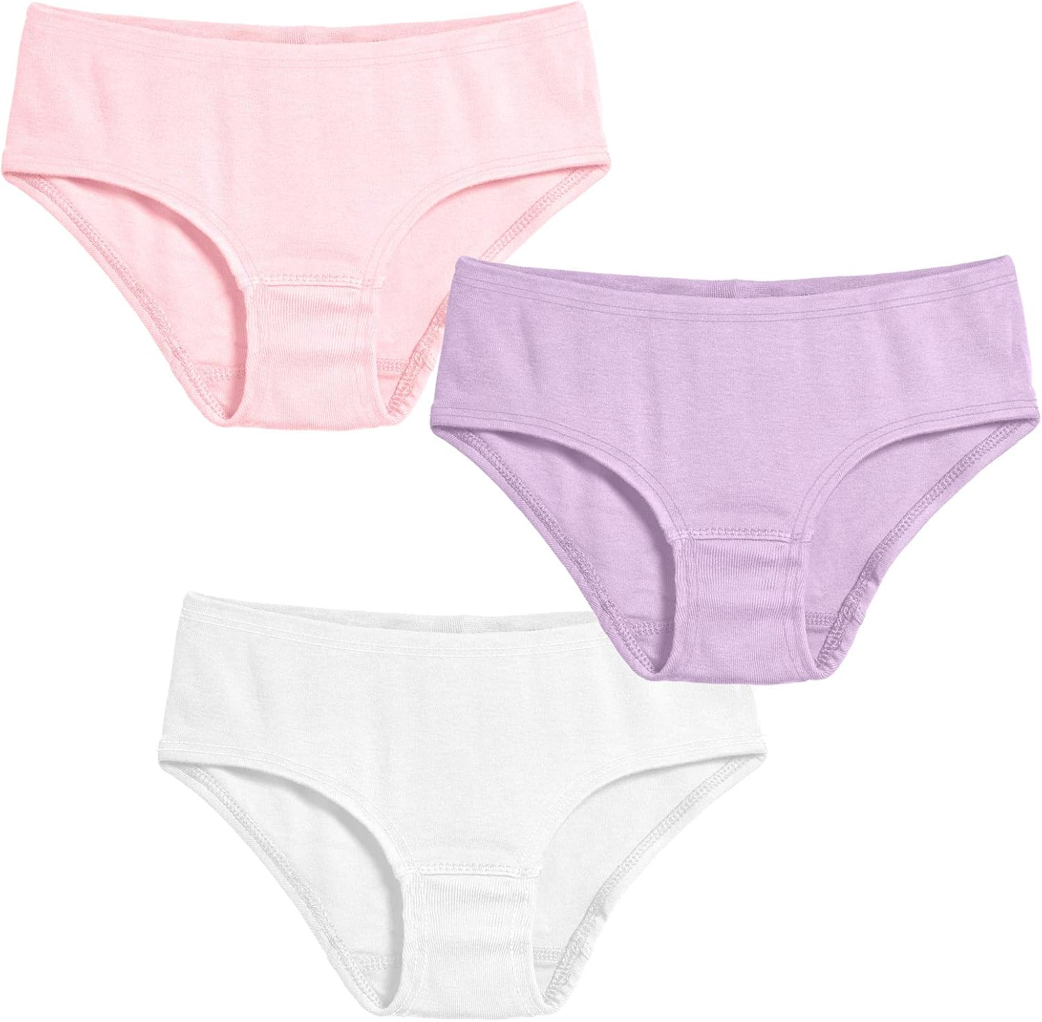 City Threads Girls' Certified Organic Cotton Briefs Underwear Made in USA image number 3
