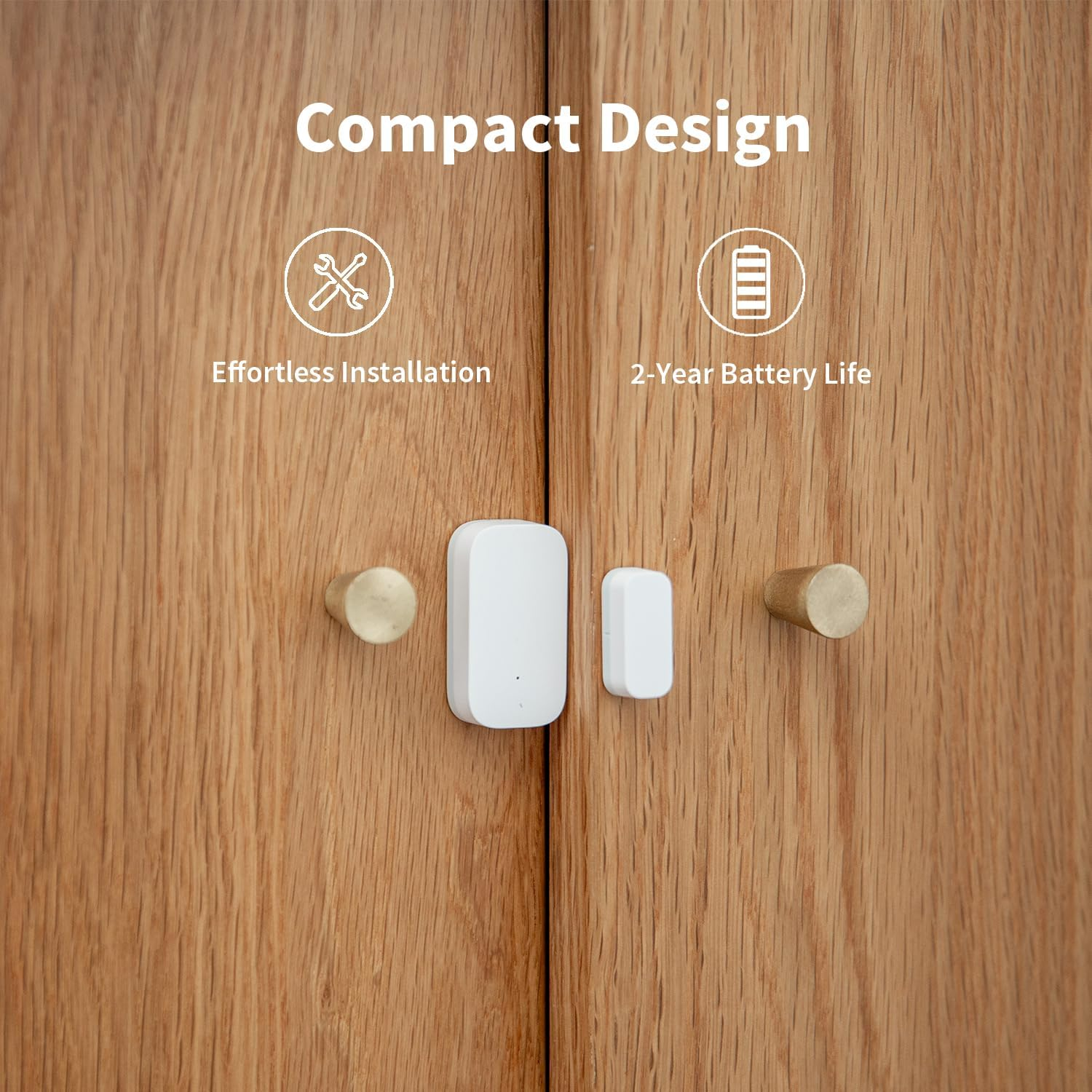 Aqara Door and Window Sensor T1, Smart Home Security Device with Real-Time Alerts, Zigbee 3.0 Compatible, Works with Homekit, Alexa, and Google Assistant image number 5