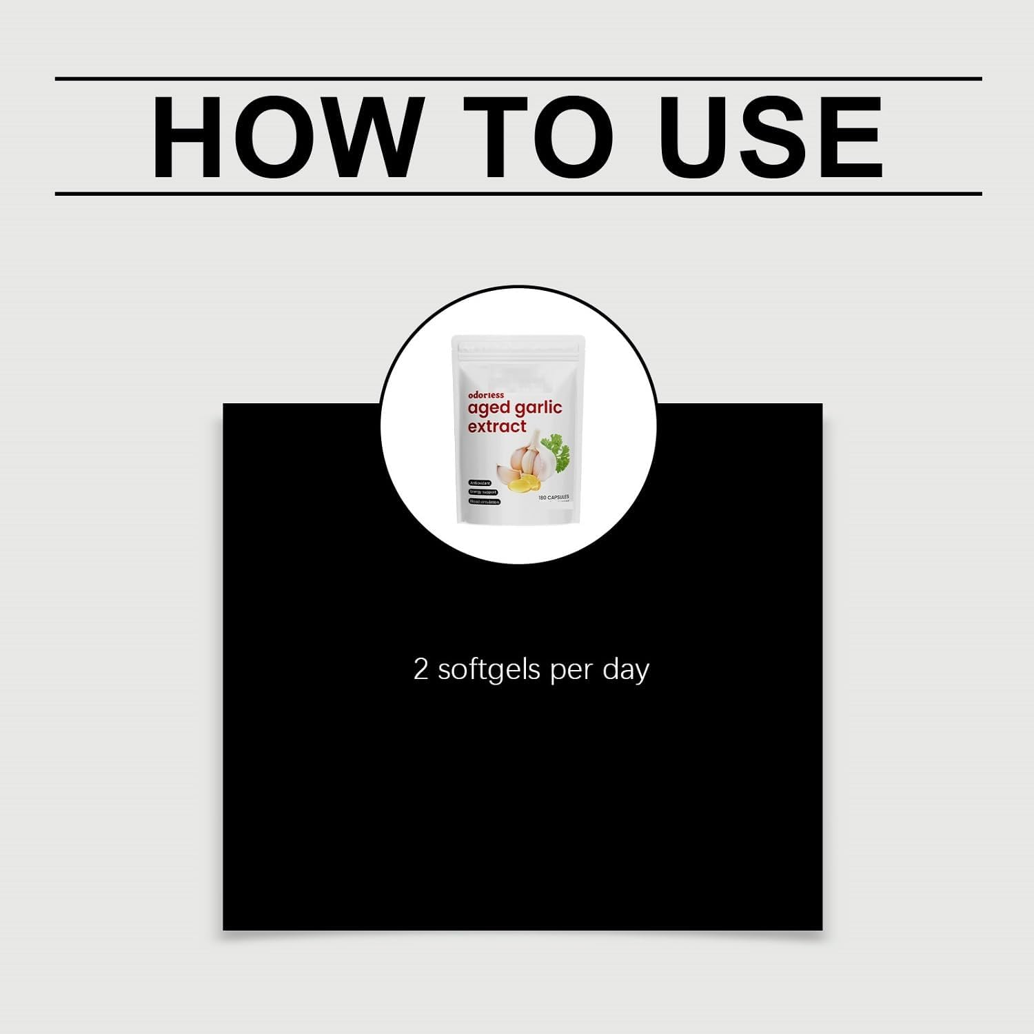 Aged Garlic Extract&mdash;Odorless Garlic│Natural Energy Support Balance,1Pcs image number 1