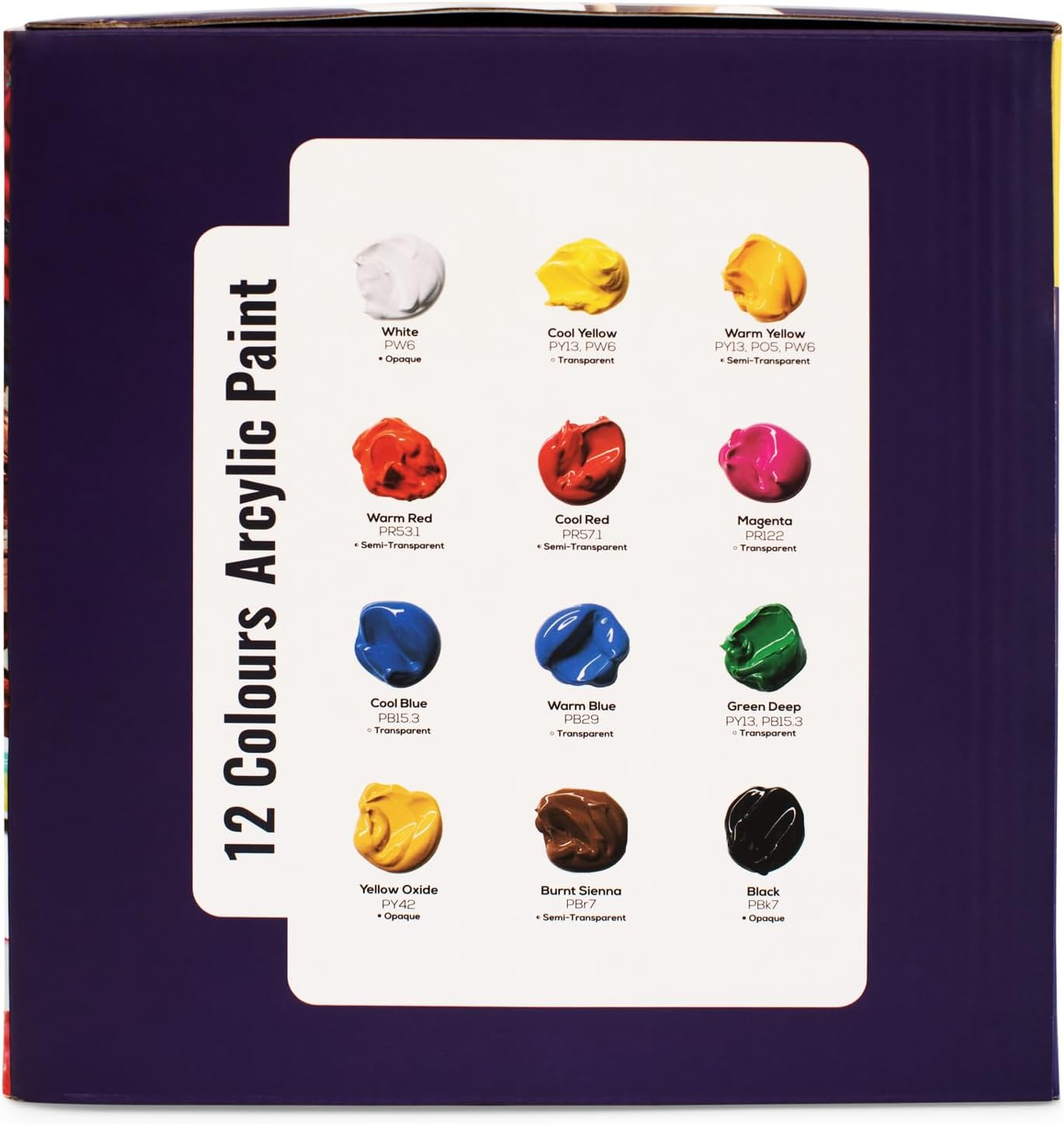 GLOBAL COLOURS Acrylic Paint Set &ndash; 12 X 500Ml Bottles &ndash; Made in Australia | Non-Toxic, Artist Quality Paint for Canvas, Paper, Wood, Ceramics | Ideal for Classrooms, Studios, Mural Projects image number 4