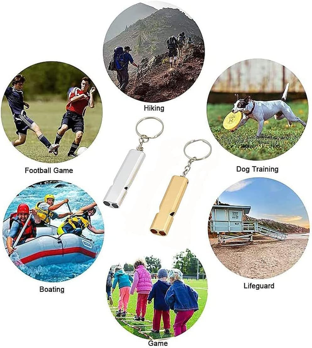 2Pcs Whistle Emergency Survival Loud - Durable Bright Long Lasting Safety Whistle and Lanyard, Easy to Carry & Fit Pocket for Hiking, Coach, Dog Training image number 5