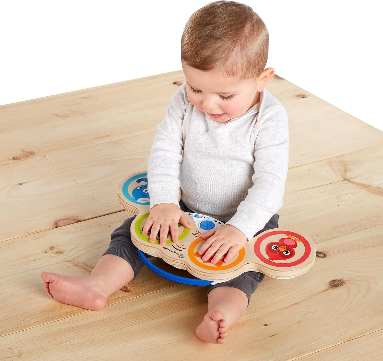Baby Einstein Magic Touch Drums Wooden Musical Toy, Multi, 920G image number 1