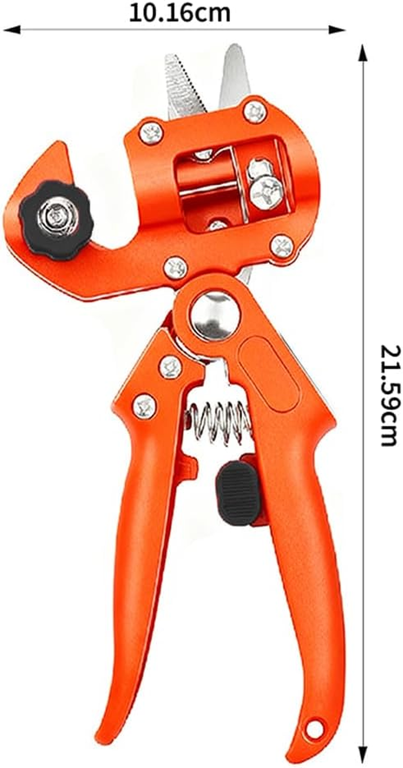Garden Grafting Pruning Pruner Tool Kit, Garden Fruit Tree Professional Pruning Shears, with 3 Replaceable Blades/Grafting Scissor Shear, for Plant Branch Twig Vine, Fruit Trees, Bonsai image number 5