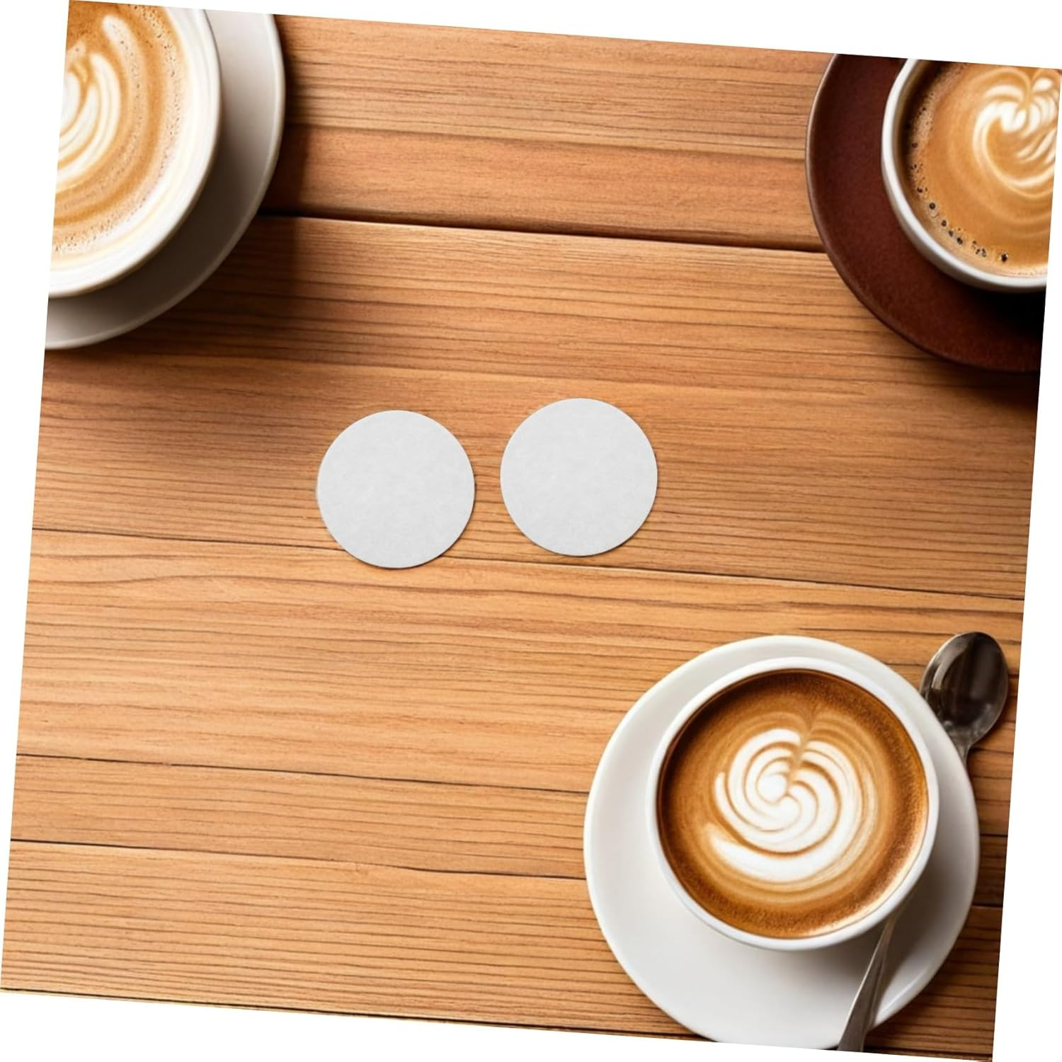 600Pcs round Espresso Paper Filters for Press Coffee Makers Optimized Shape for Tight Seal Pure Taste Enhancement Precise Filtration Compatible with Coffee Filter Holders image number 6