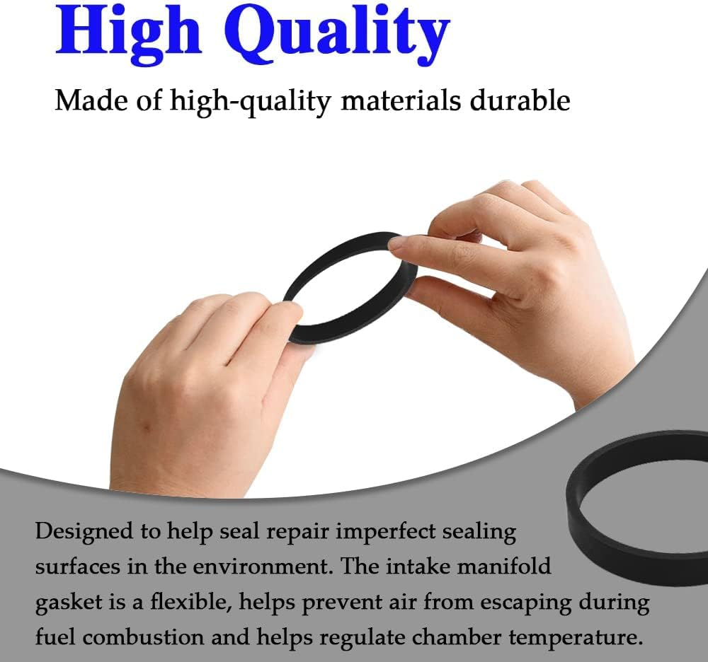 6 PCS Intake Manifold Rubber Sealing Gasket for N52 N54 E60 E70 E90 E92-128I 135I 325Xi 328I 328Xi 330I 335I 525Xi 528I 530I 535Xi 640I M5 M6 X1 X3 X5 X6 Z4, Replace 11617547242 image number 2