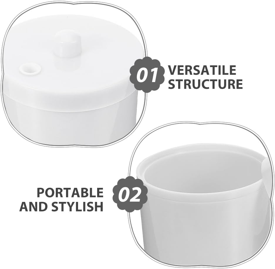 WRITWAA 3Pcs Nail Tool Cleaning Box: Manicure Supplies Drill Bit Efficient Cleaning and Storage Box - for Nail Salons & Home Use image number 5