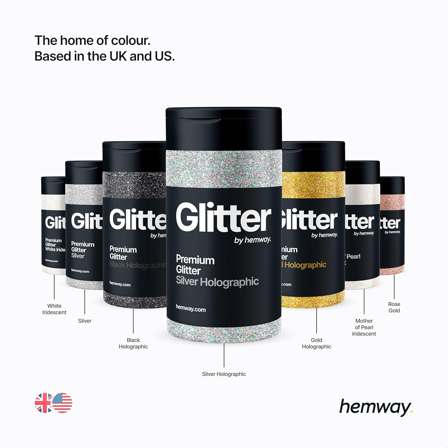 Hemway Sapphire Blue Holographic Glitter Extra Chunky 120G/4.2Oz Powder Metallic Resin Craft Glitter Flake Sequins for Epoxy Tumblers, Hair Face Body Eye Nail Art Festival, DIY Party Decorations Paint image number 3