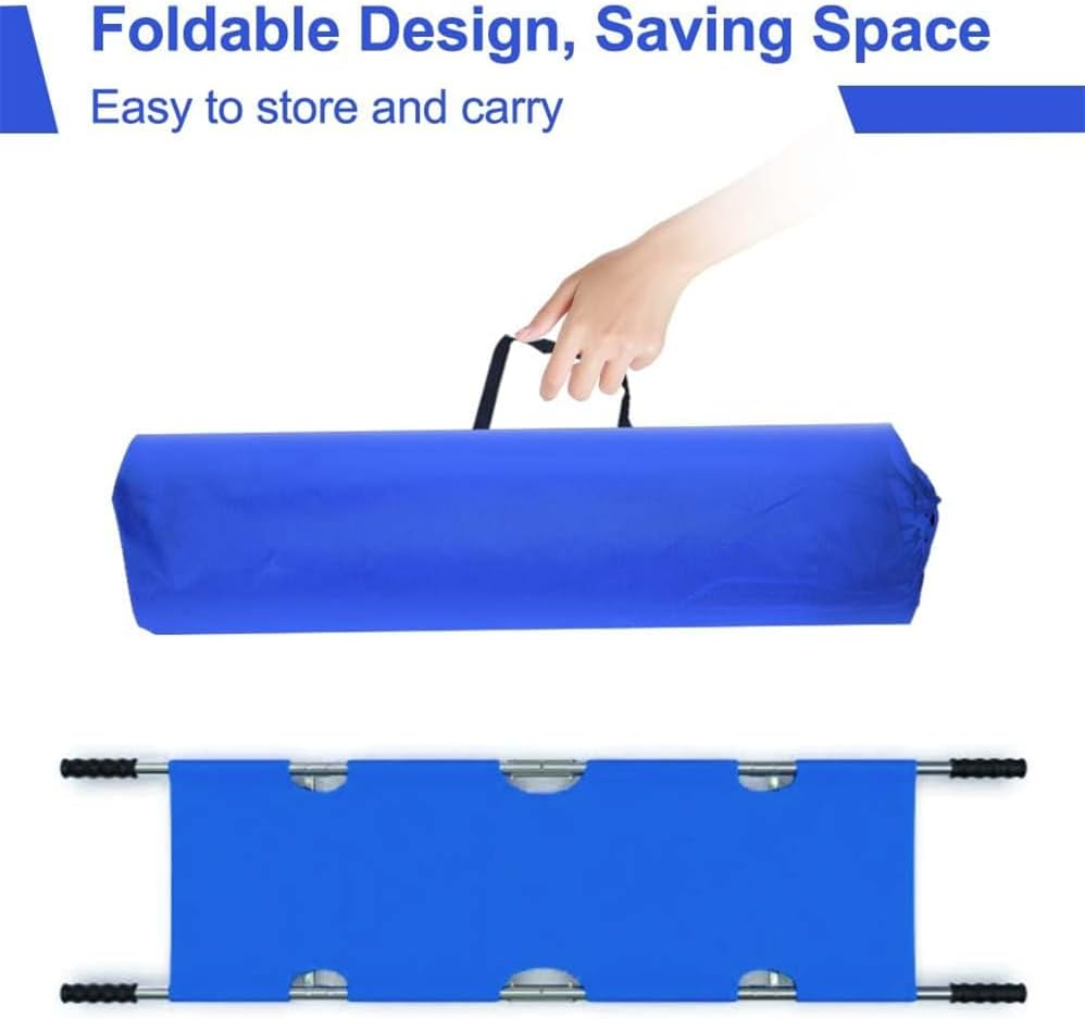 Foldable Stretcher Flexible Medical Folding Transport Stretcher,With Heavy Duty Handles and Stable Feet for Patient Transport,Portable Folding Stretcher for Medical Emergency,Portable Stretcher image number 1