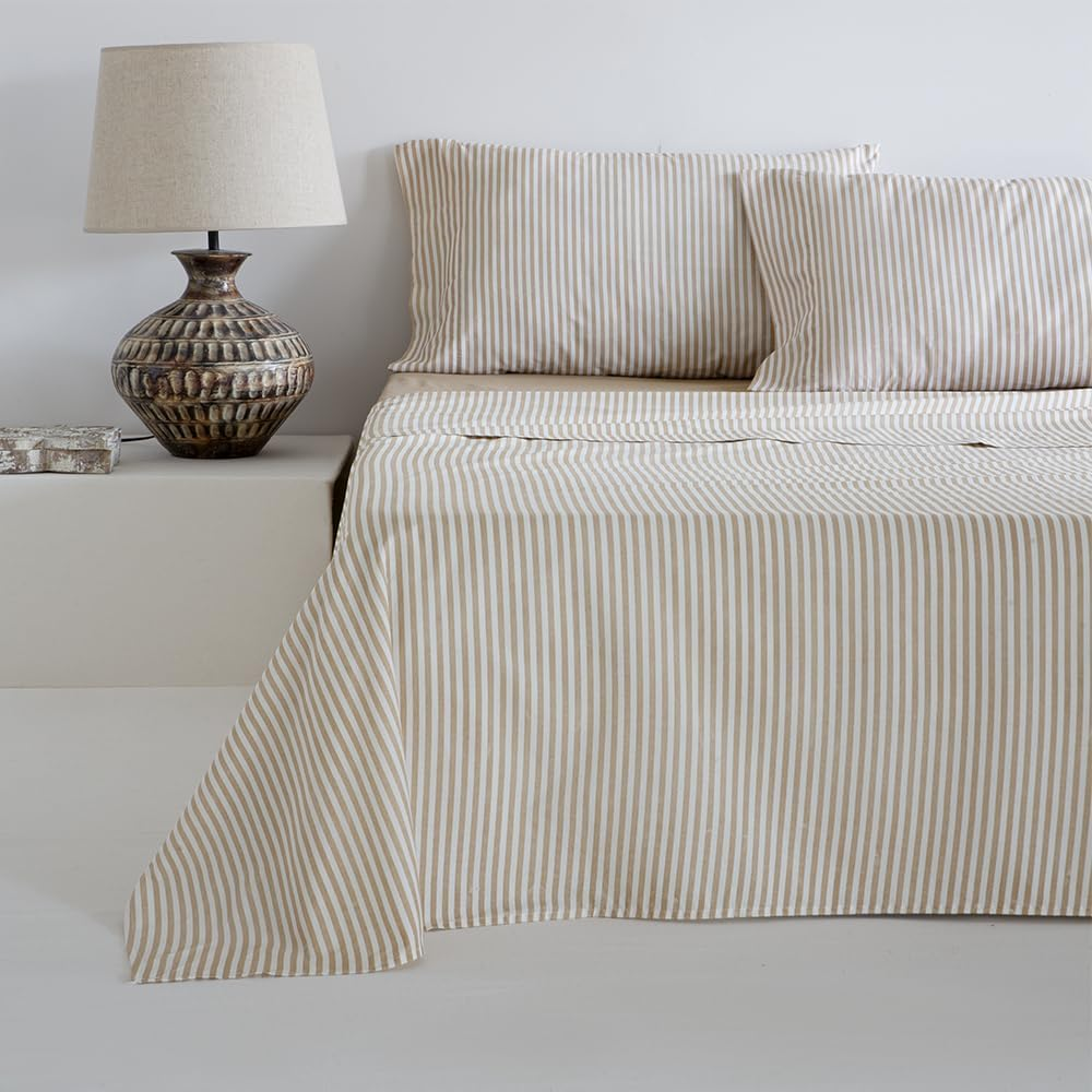 Altube Mustard 100% Cotton Duvet Cover Set 180 X 190/200 Thread Count 100% Cotton image number 2