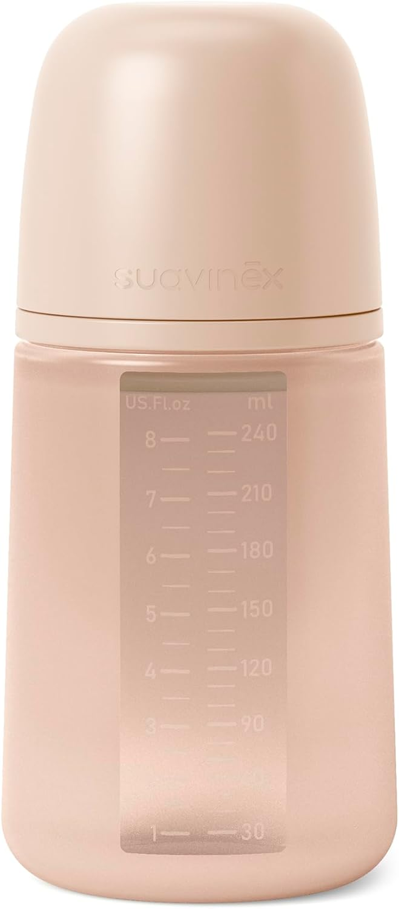 Suavinex All Silicone Bottle, Nude, 240 Ml Capacity