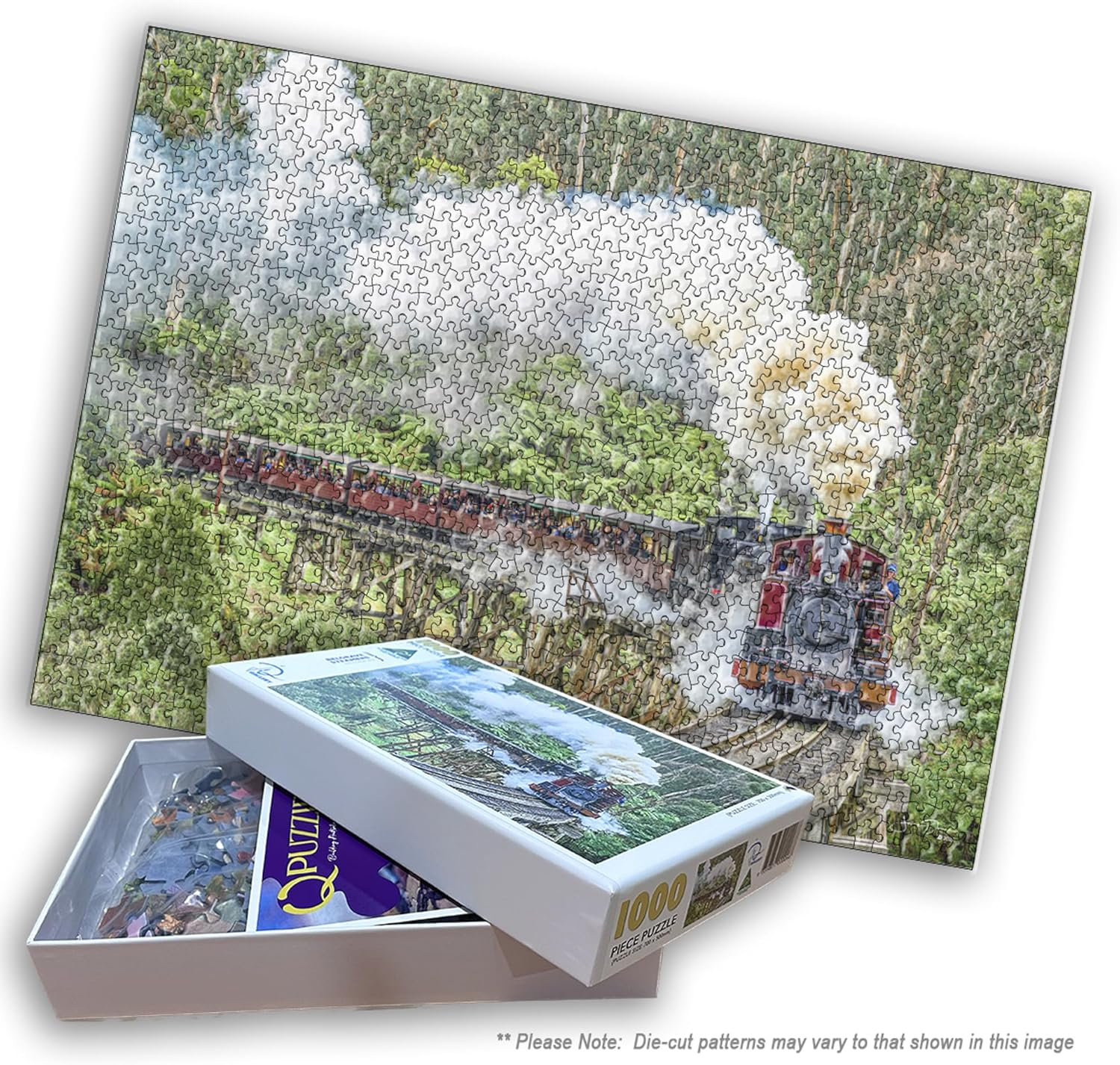 JDP Gallery Jigsaw Puzzle Set (Landscape), Belgrave Steamers, 70 X 50 Cm, 1000 Piece image number 3