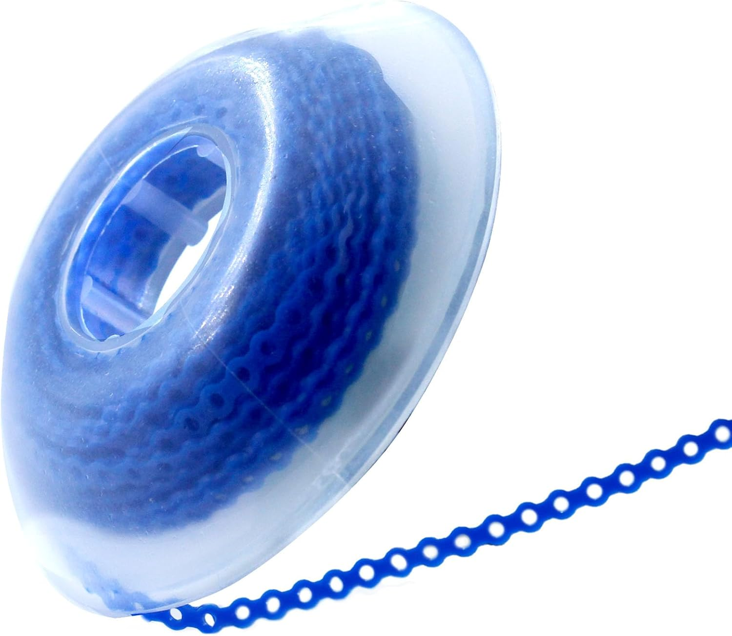 LA MIERE 1 Roll Orthodontic Rubber Chains, Braces Power Chains Consisted Force in Closed, Short, Long 15'' Spools (Long, 0.166&rsquo;&rsquo;(4.2Mm), Prussian Blue) image number 4