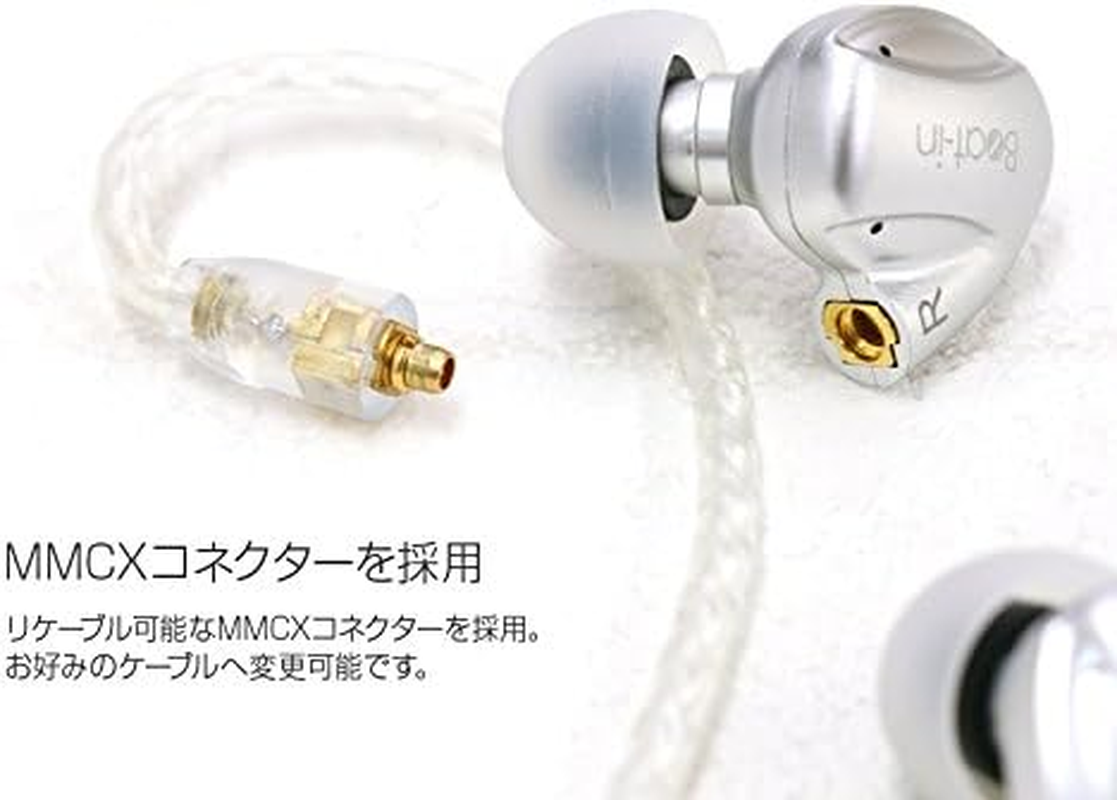 Beat-In Hybrid Earphones, Hybrid BI10113, Gray, Compatible with High Resolution Sound Sources, In-Ear Type MMCX image number 6