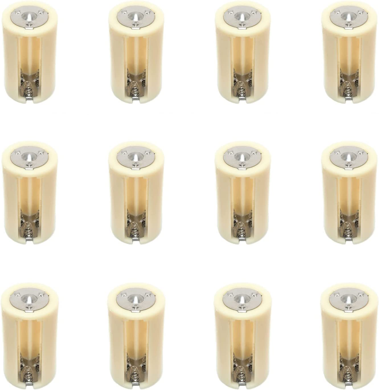 3AA(LR6) to D Size Parallel Battery Convertor Adapter Holder (Pack of 12)
