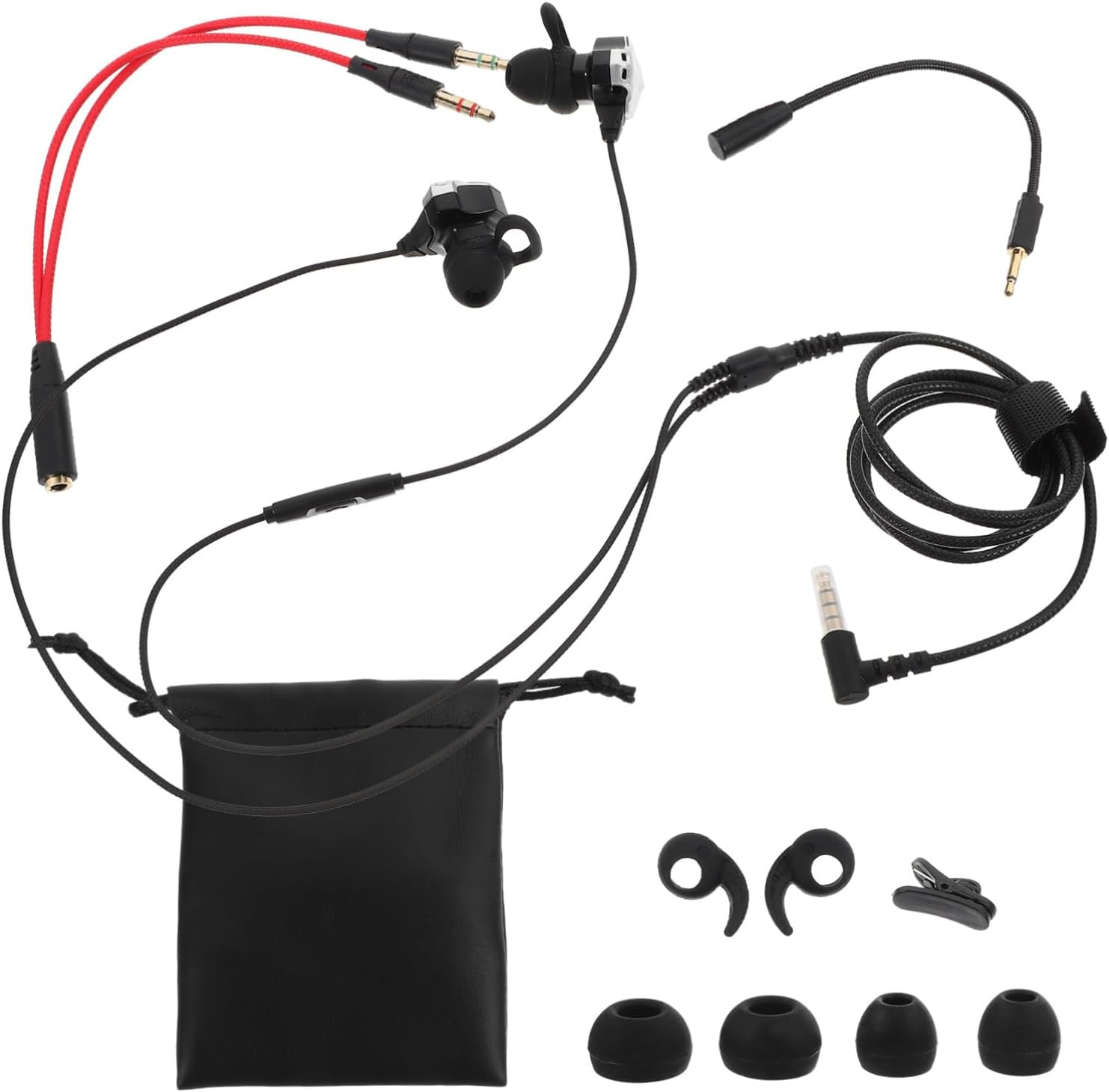 SHOWERORO 1 Set Comfortable Gaming Earphone Multi Use Earbuds with Mic for Computer and Mobile Games High Stereo Sound Suitable for Gamers image number 4