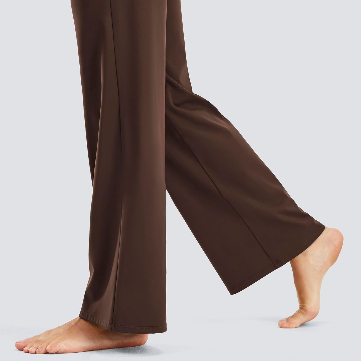 JOYSPELS Maternity Pants over the Belly Work Yoga Lounge Pregnancy Pants with Zippered Pockets image number 5