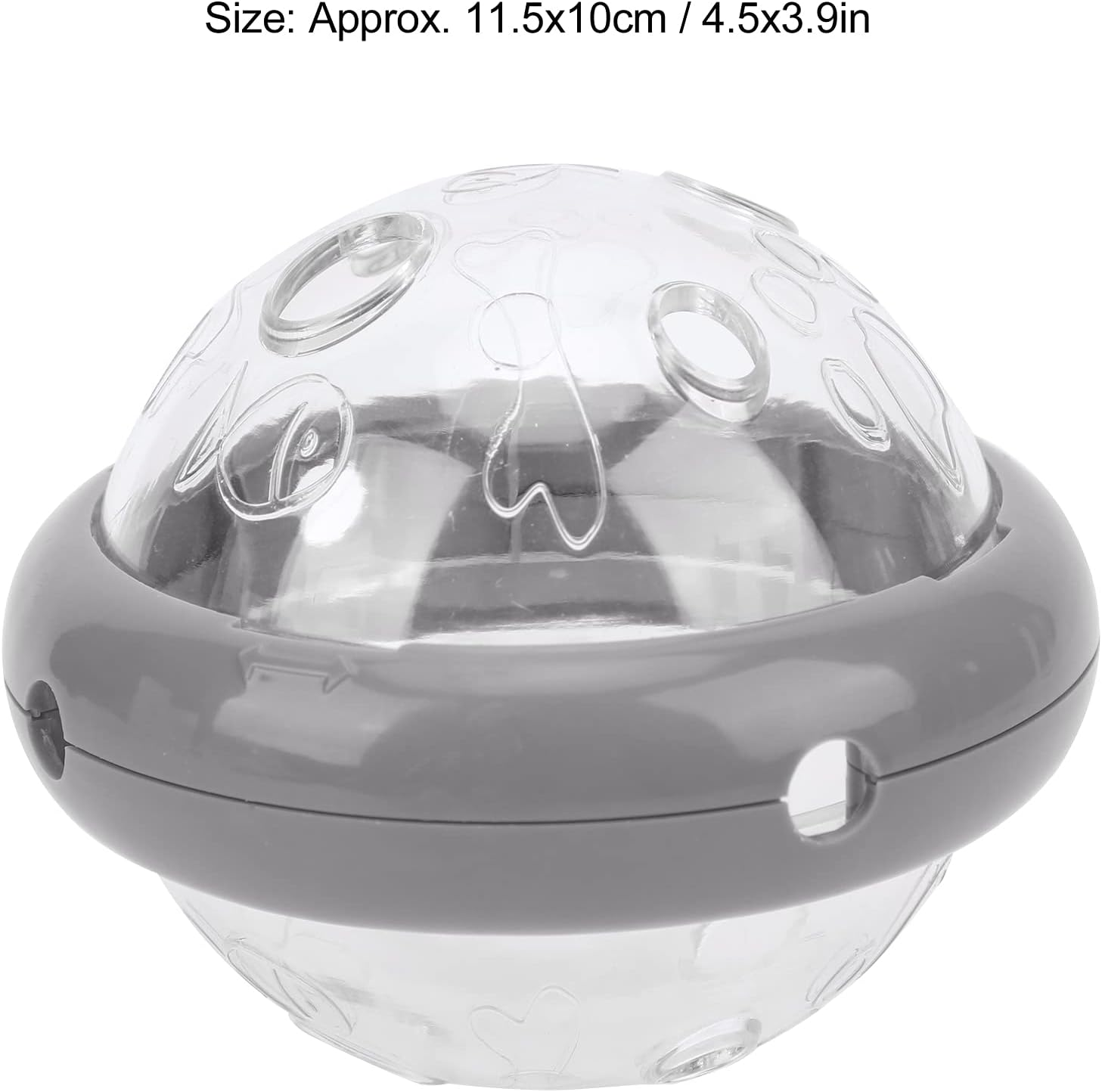 Dog Feeder Toy, Durable Flying Saucer Shaped Design Slow Eating Interactive Feeding Puzzle Toys, Pet Food Dispensing Puzzle Toy Feeding Dispenser for Dogs Cats (Ufo-Literary Gray) image number 1