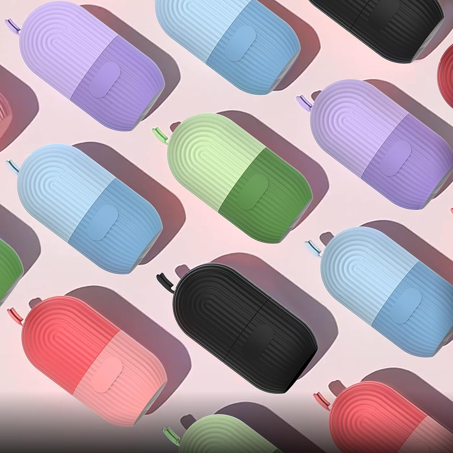 Geeric Ice Face Roller, Silicone Ice Facial Rollers, Cube Face Contour for Eyes Neck, Beauty Facial Massage Roller Remove Dark Circle Pore Shrink Face Roller Skin Care Tools (Purple)