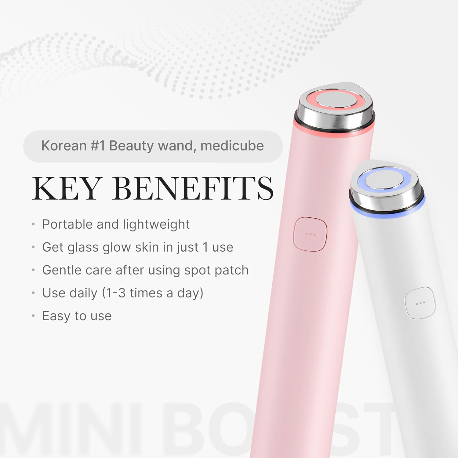 Medicube Mini Booster Pro Pink | Affordable At-Home Facial Skin Care Tool for Beginners - Portable Glow Booster for Glass Skin, Boosting Skin Care Absorption, Skin Care for Teens, Korean Skin Care image number 5