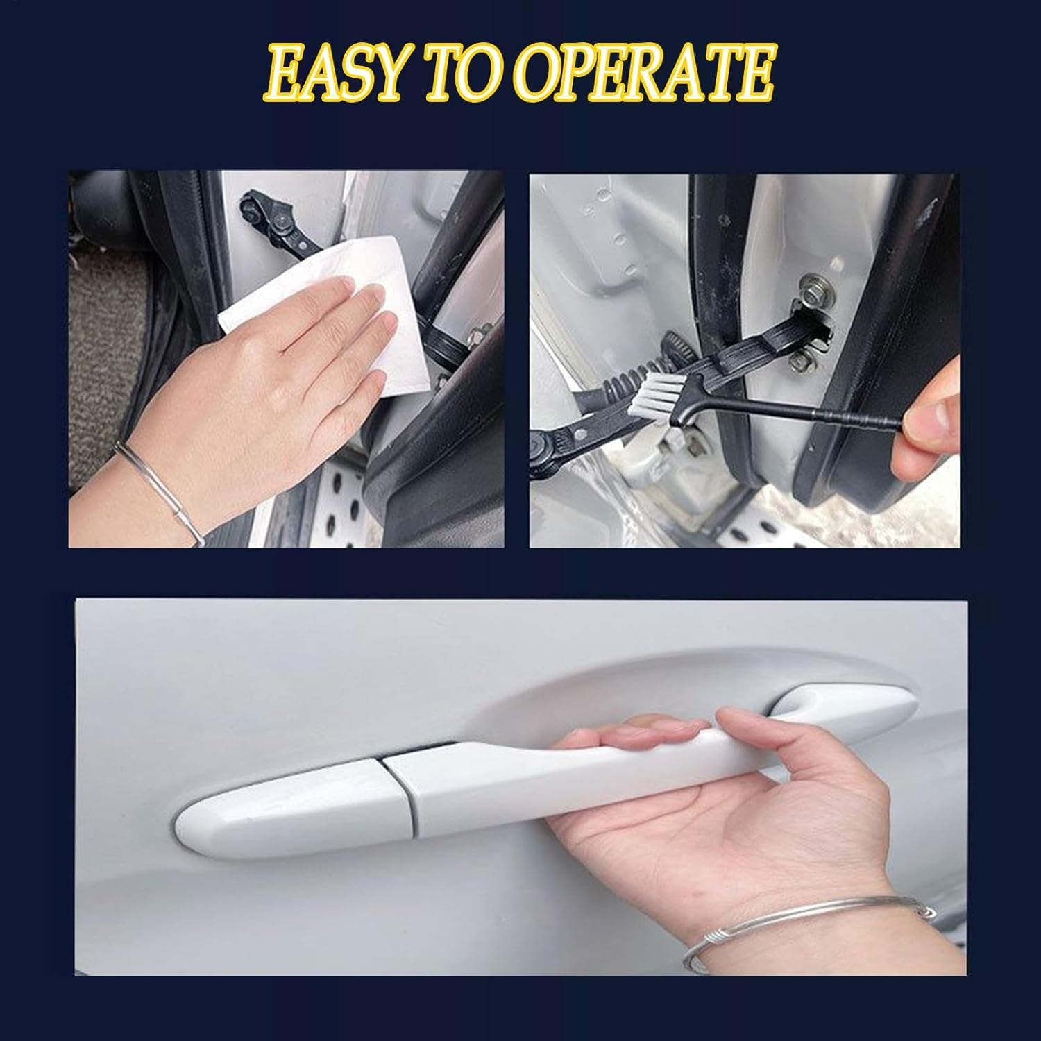 Multi-Purpose Lubricant Lithium Grease - Lubricating Grease Automobile Dustproof Design - Lubricant for Car Door Hinges and Wheels Long-Lasting Protection image number 2