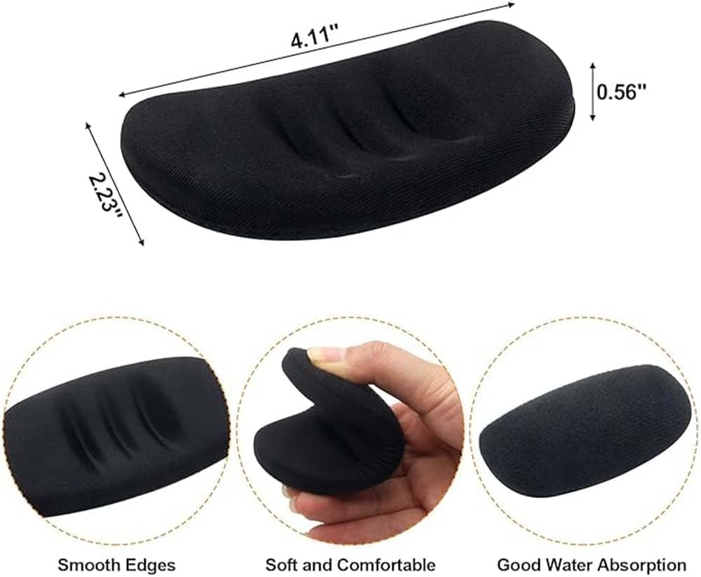 Softball Face Guard Helmet Padding, 2Pcs Softball Fielder'S Facemask Chin Cups, Comfortable Catchers Mask Chin Padding, Softballs Helmet Paddle Face Defense Mask Chins Pad image number 6